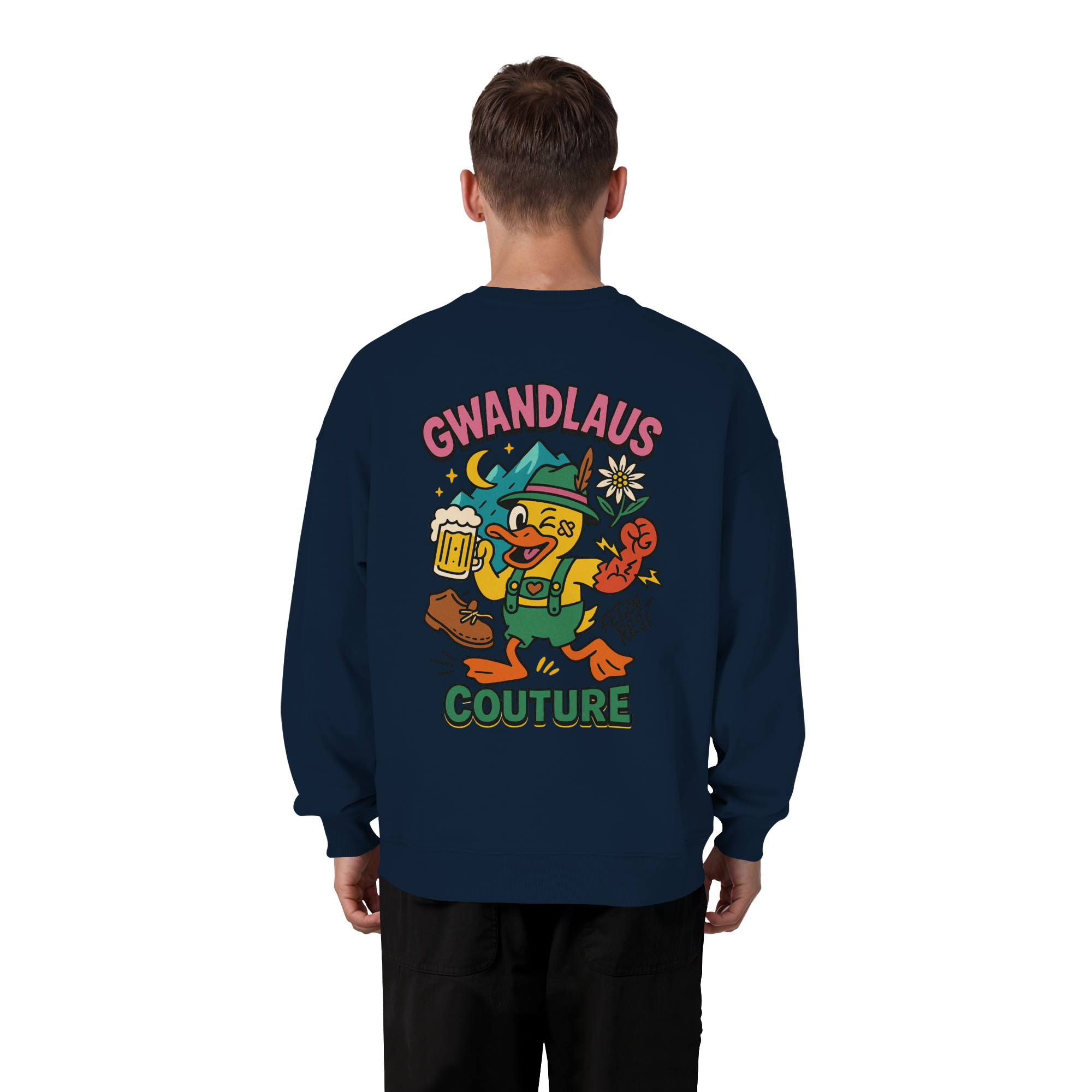 Crazy Duck - Organic Oversize Sweatshirt