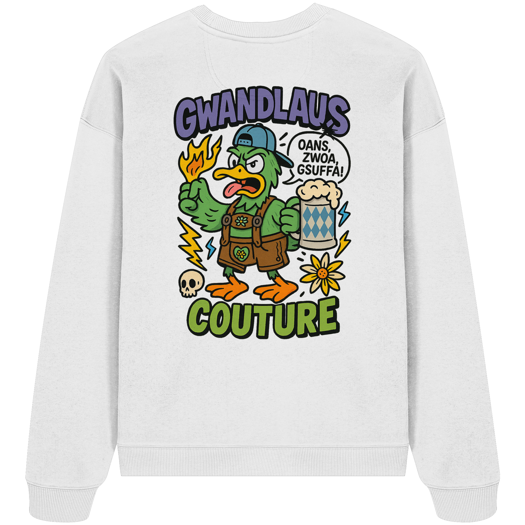 Ente süßsauer - Organic Oversize Sweatshirt