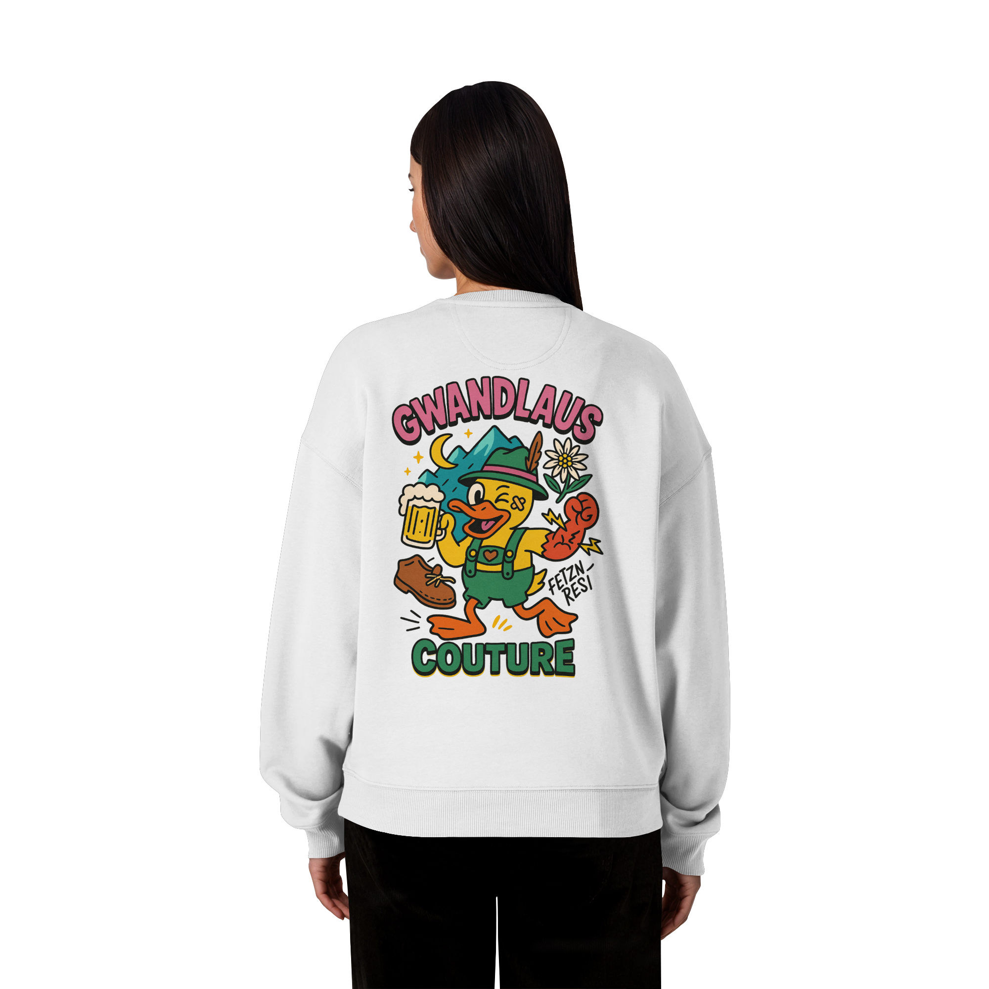 Crazy Duck - Organic Oversize Sweatshirt