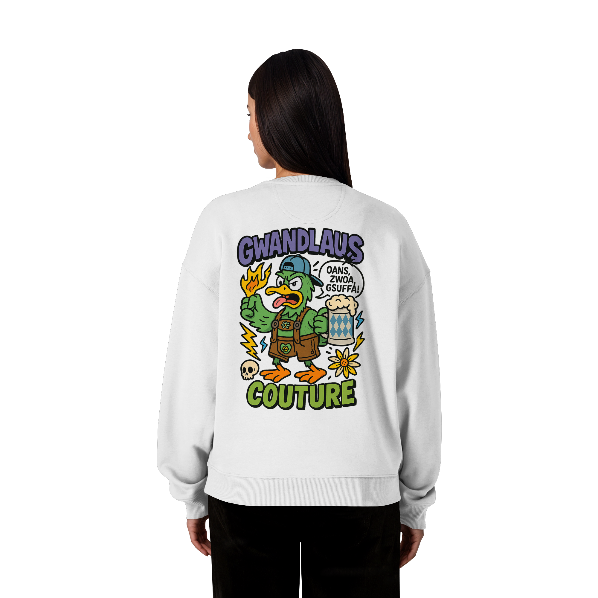 Ente süßsauer - Organic Oversize Sweatshirt