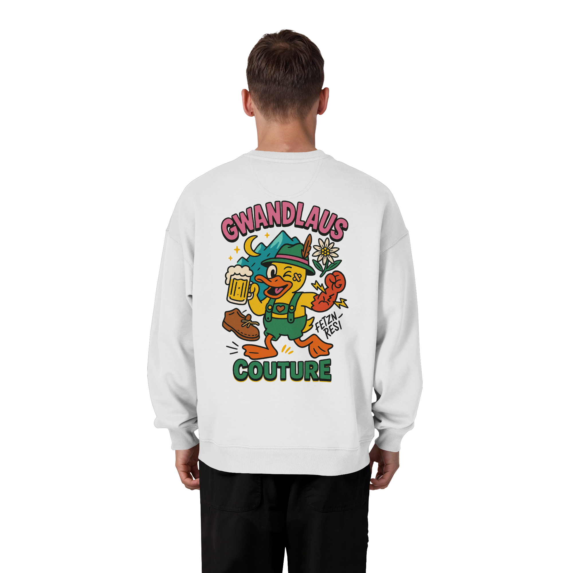 Crazy Duck - Organic Oversize Sweatshirt