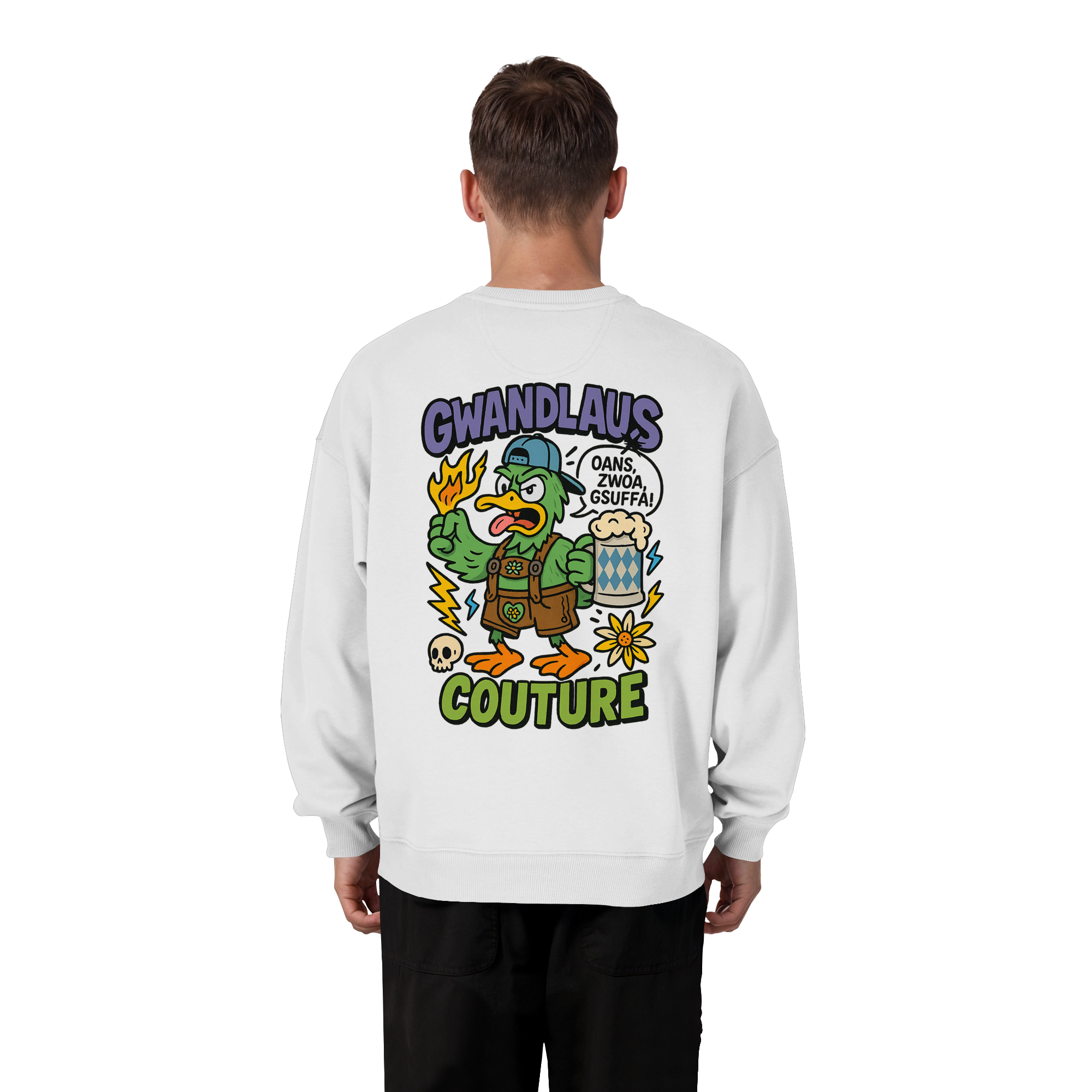 Ente süßsauer - Organic Oversize Sweatshirt