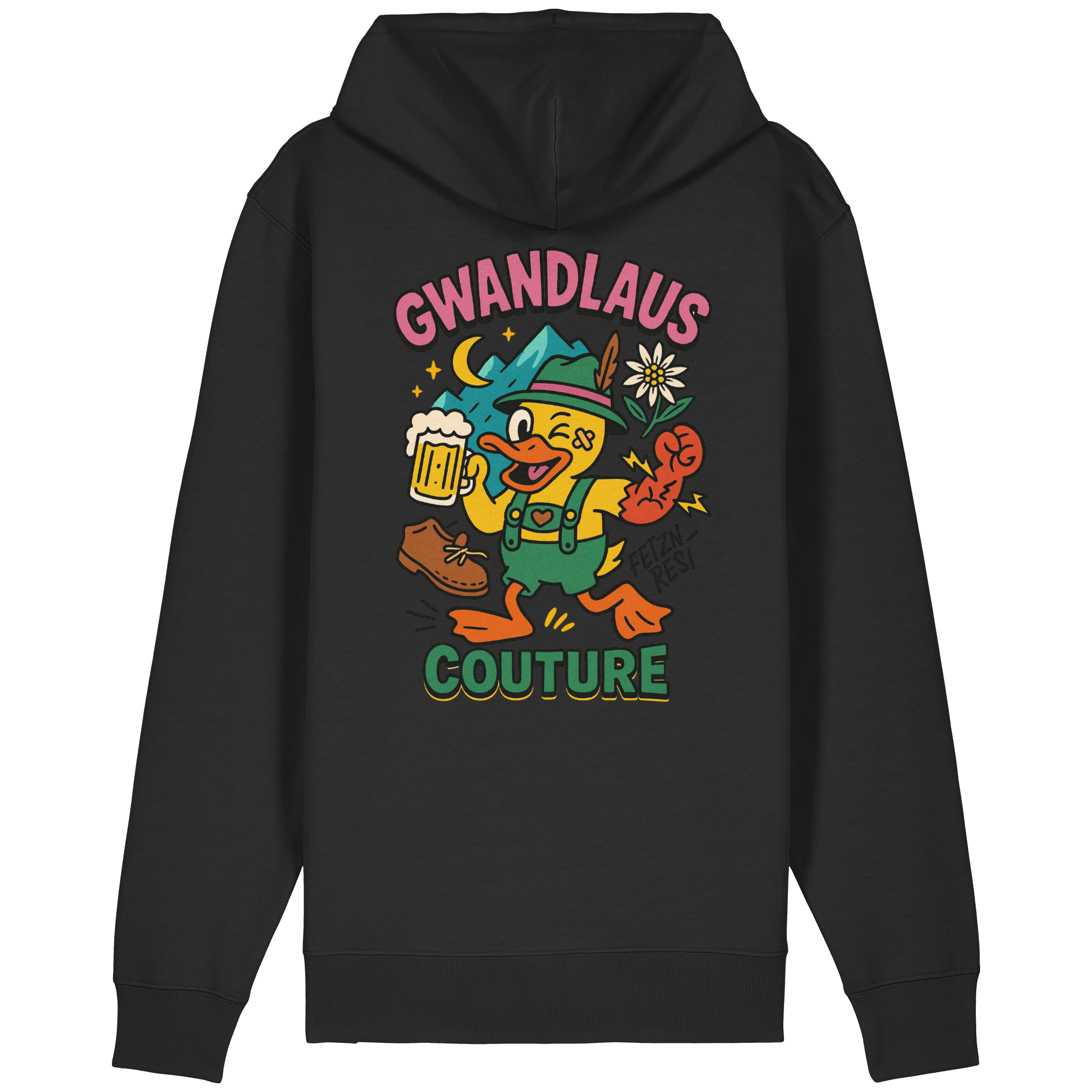 Organic Relaxed Zipper - Crazy Duck