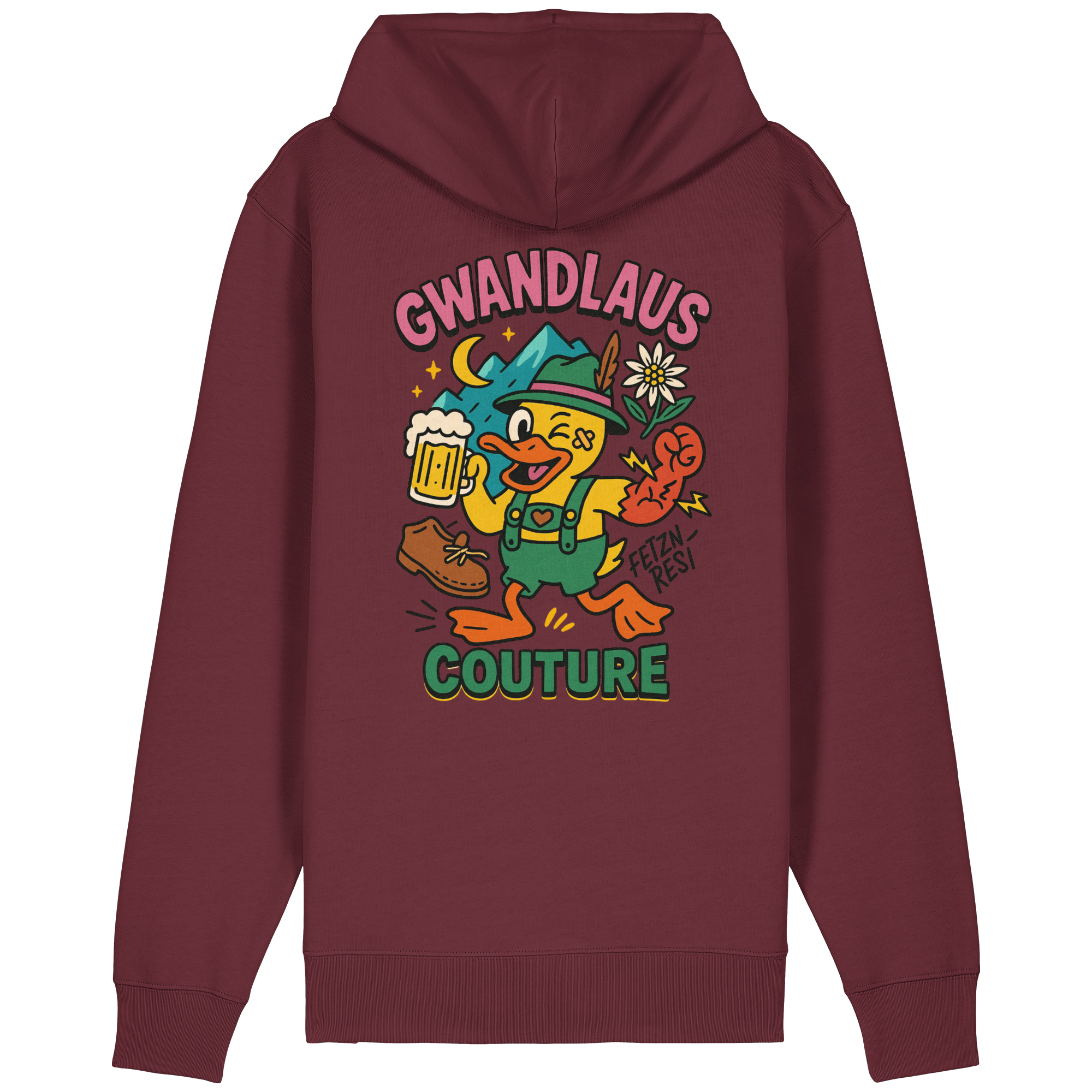 Organic Relaxed Zipper - Crazy Duck