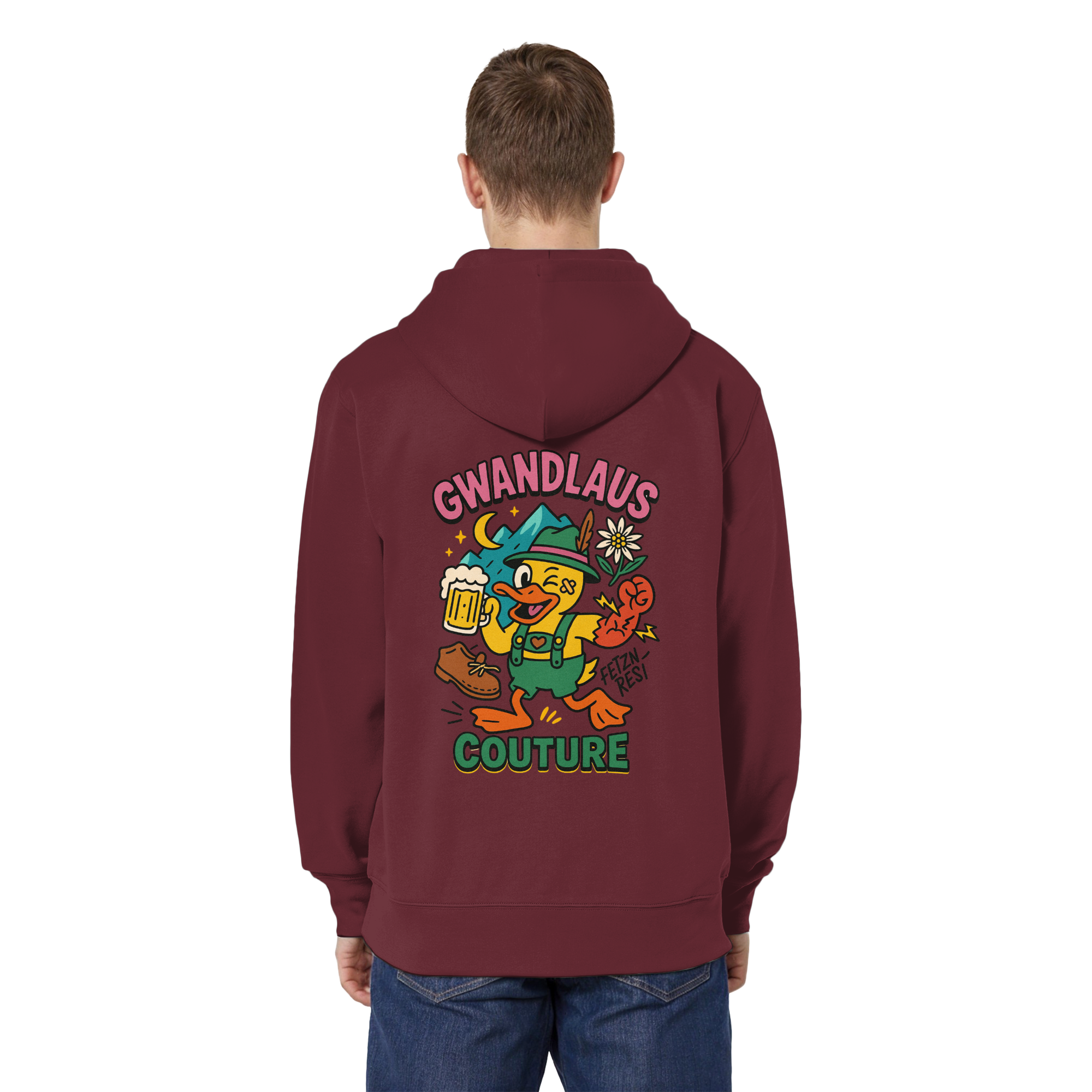 Organic Relaxed Zipper - Crazy Duck