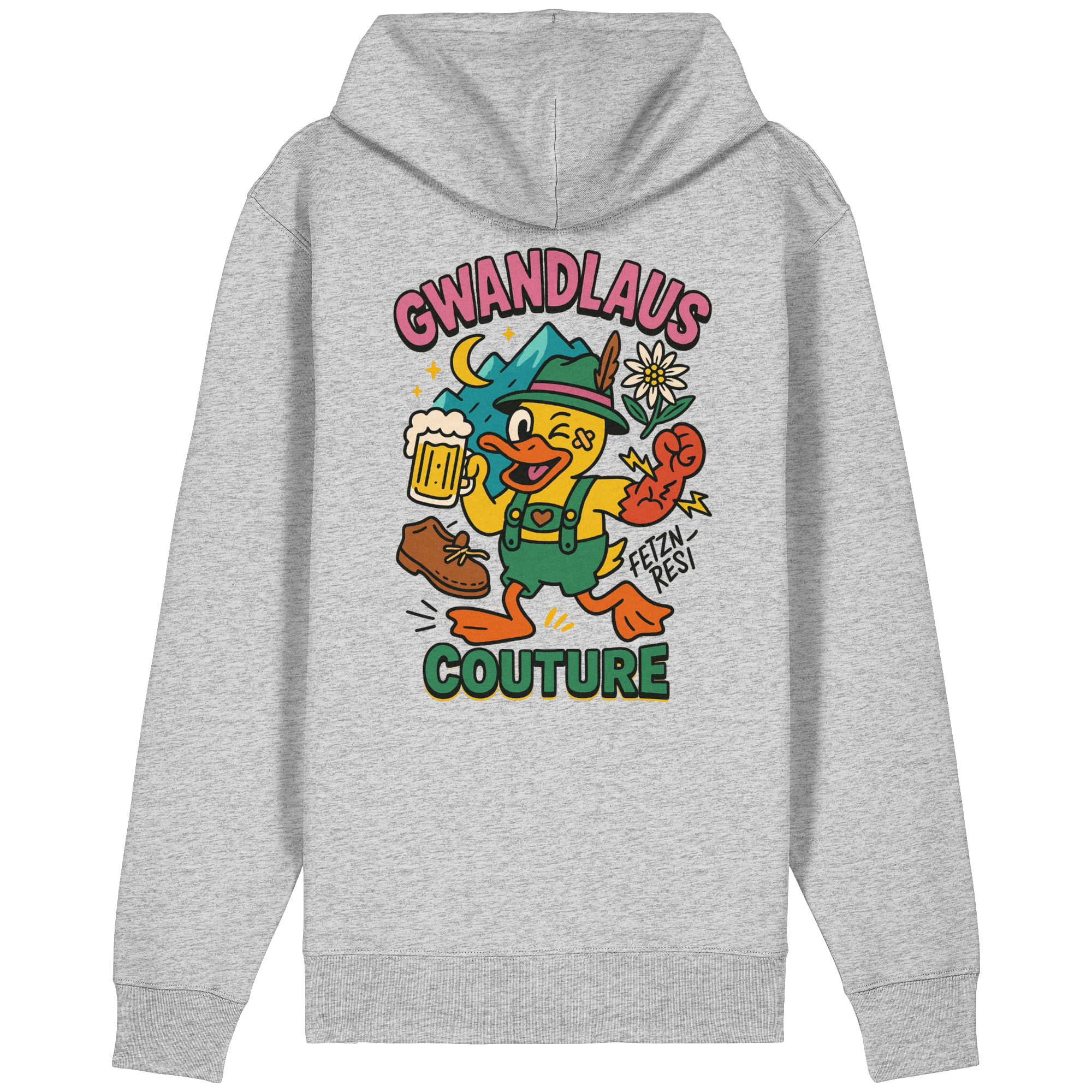 Organic Relaxed Zipper - Crazy Duck