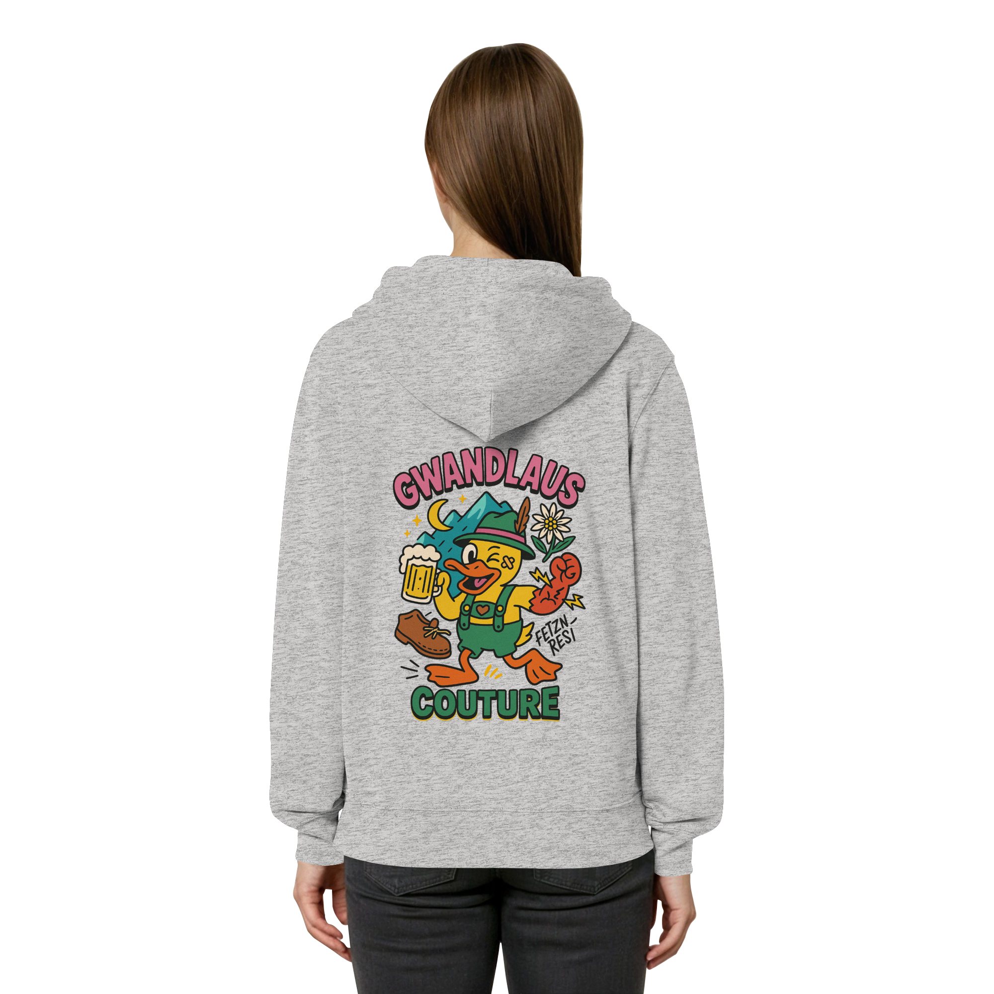 Organic Relaxed Zipper - Crazy Duck