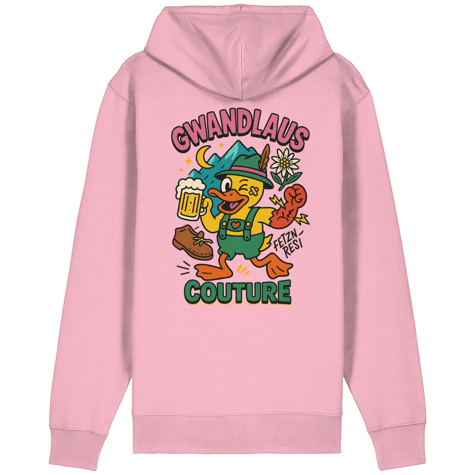 Organic Relaxed Zipper - Crazy Duck