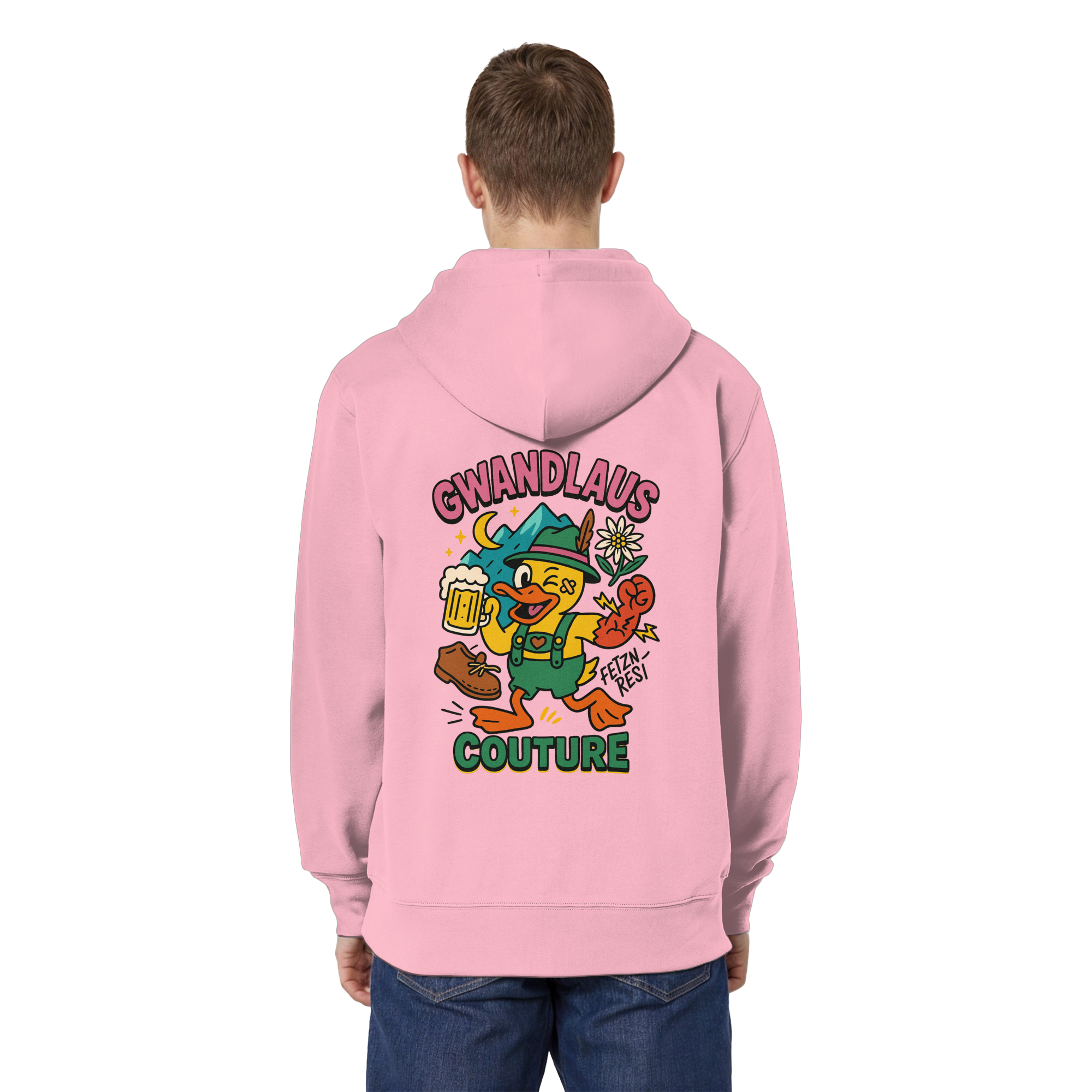 Organic Relaxed Zipper - Crazy Duck