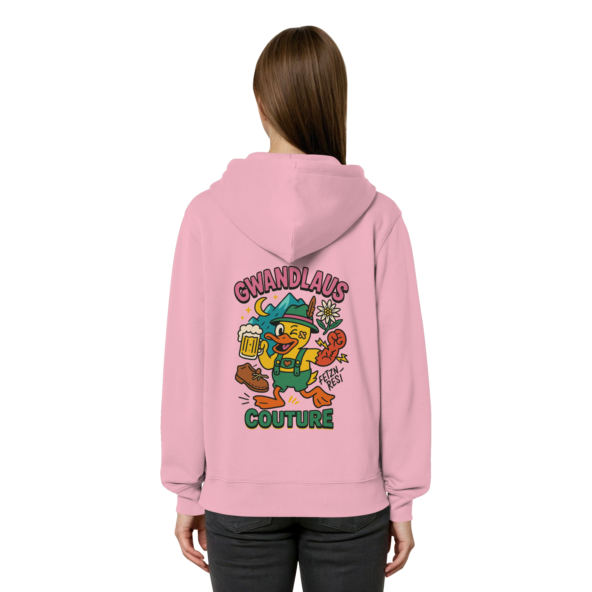 Organic Relaxed Zipper - Crazy Duck