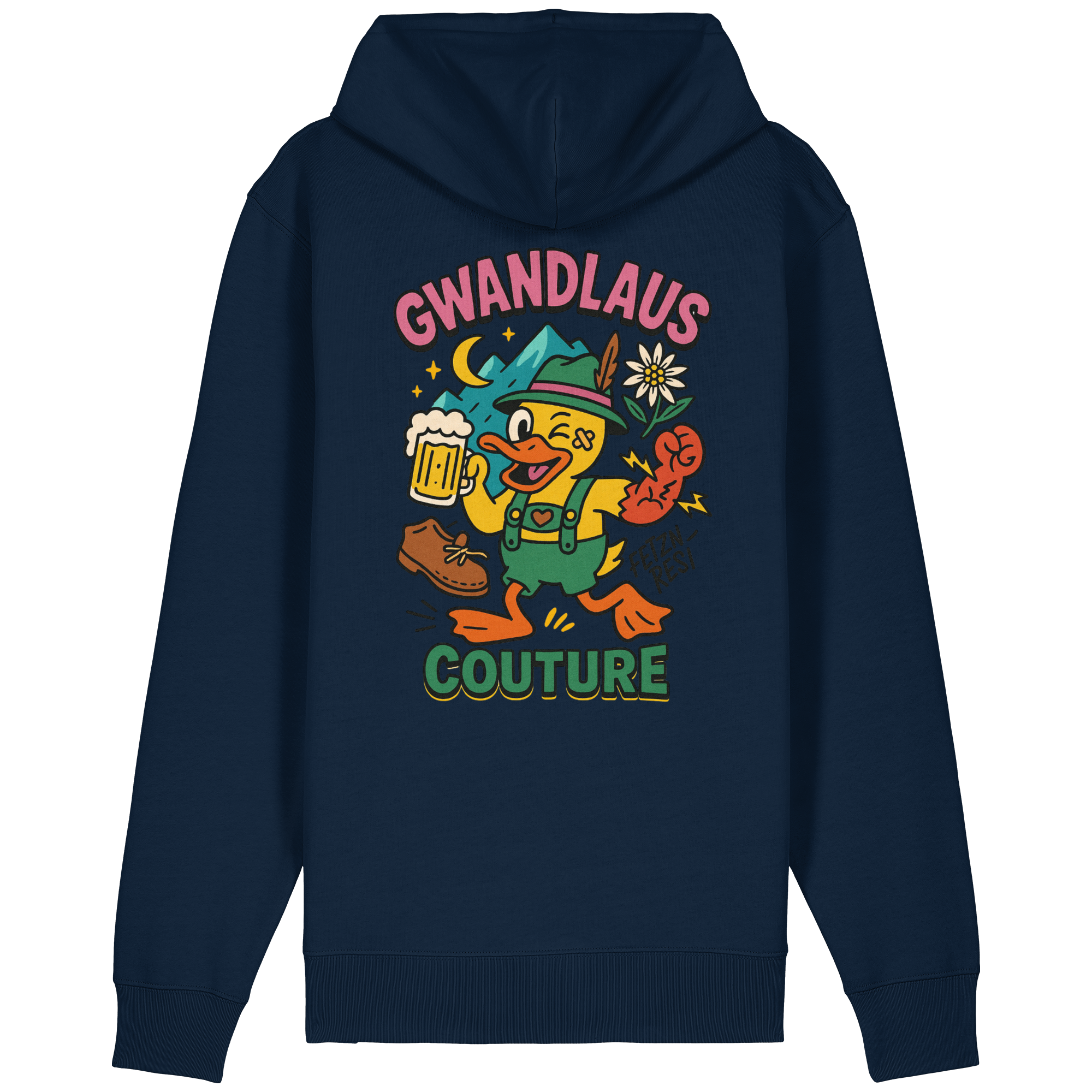 Organic Relaxed Zipper - Crazy Duck