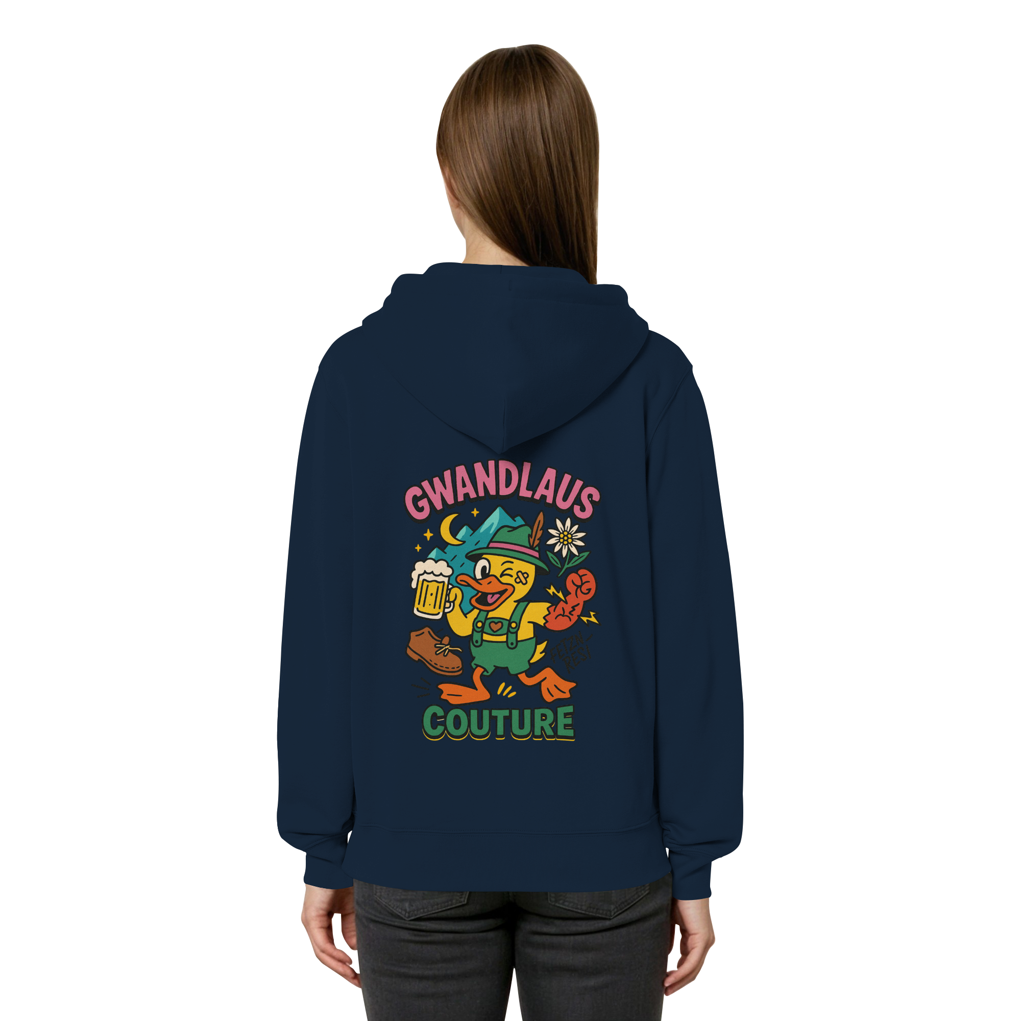 Organic Relaxed Zipper - Crazy Duck