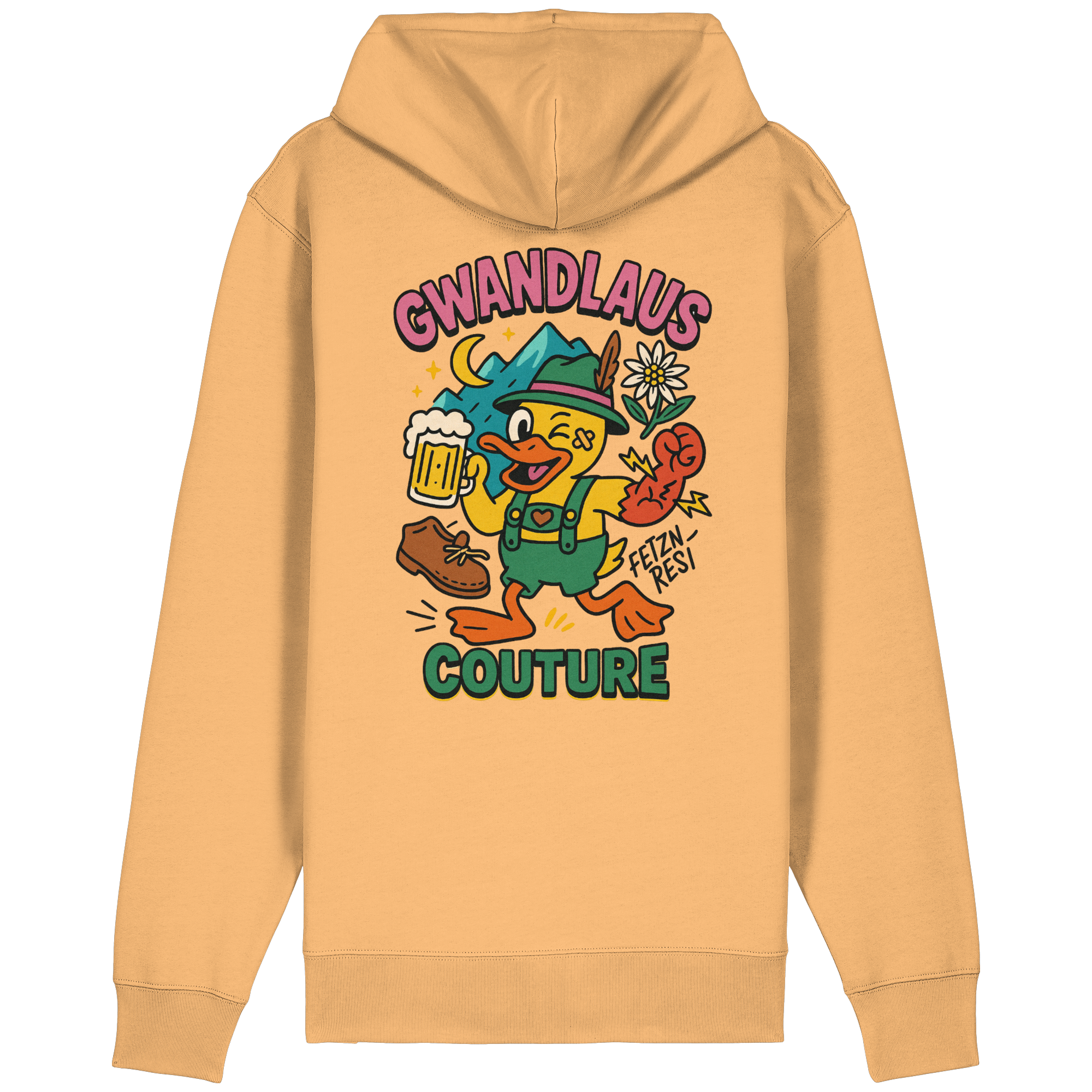 Organic Relaxed Zipper - Crazy Duck