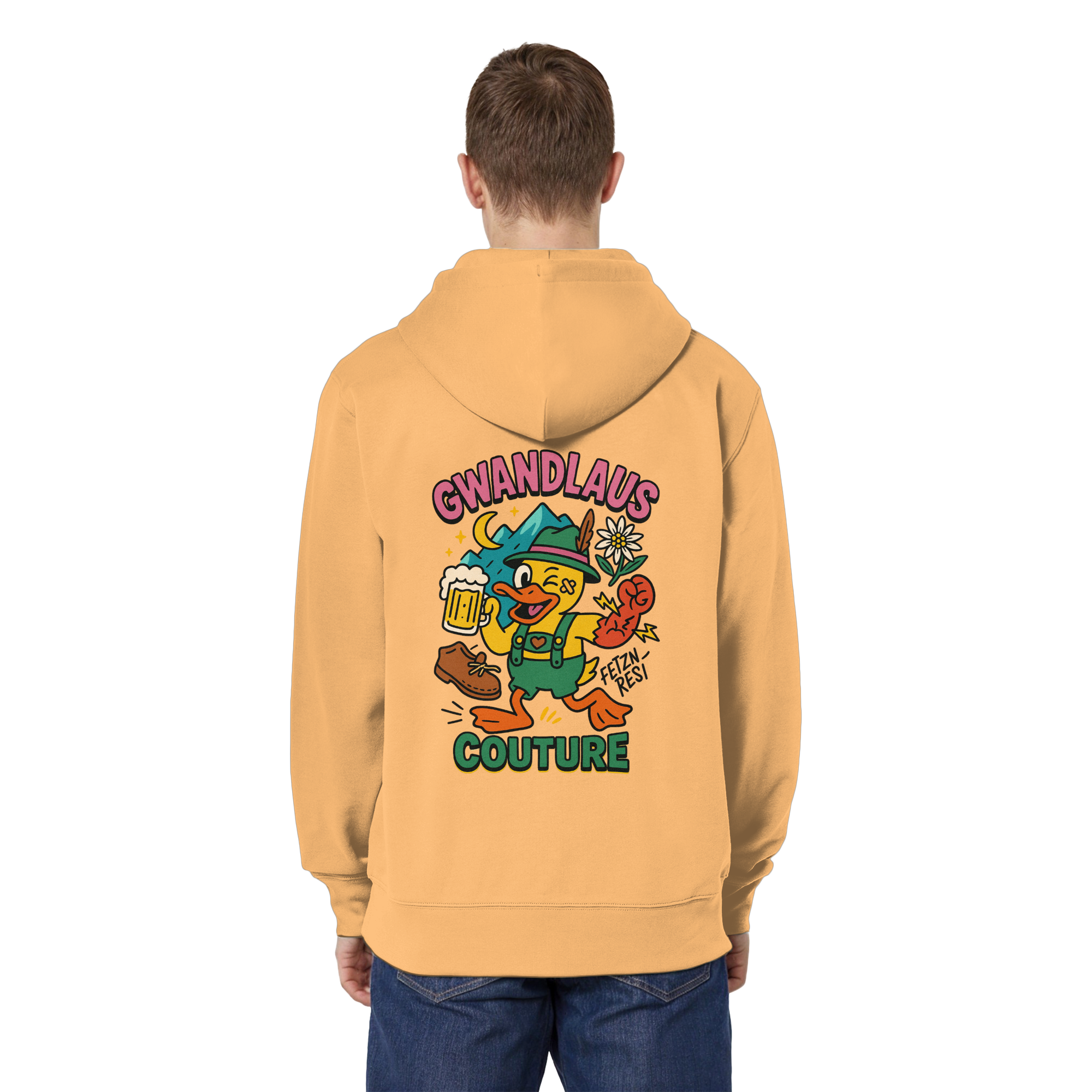 Organic Relaxed Zipper - Crazy Duck