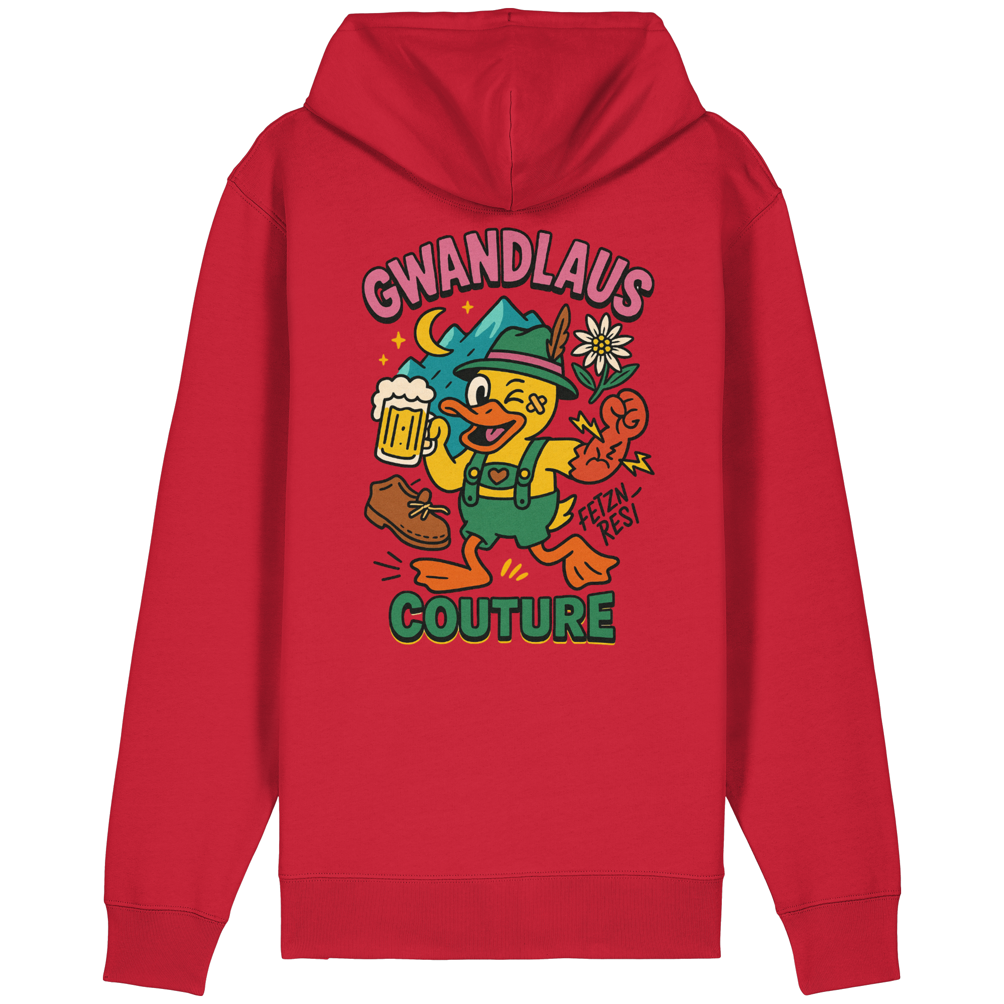 Organic Relaxed Zipper - Crazy Duck