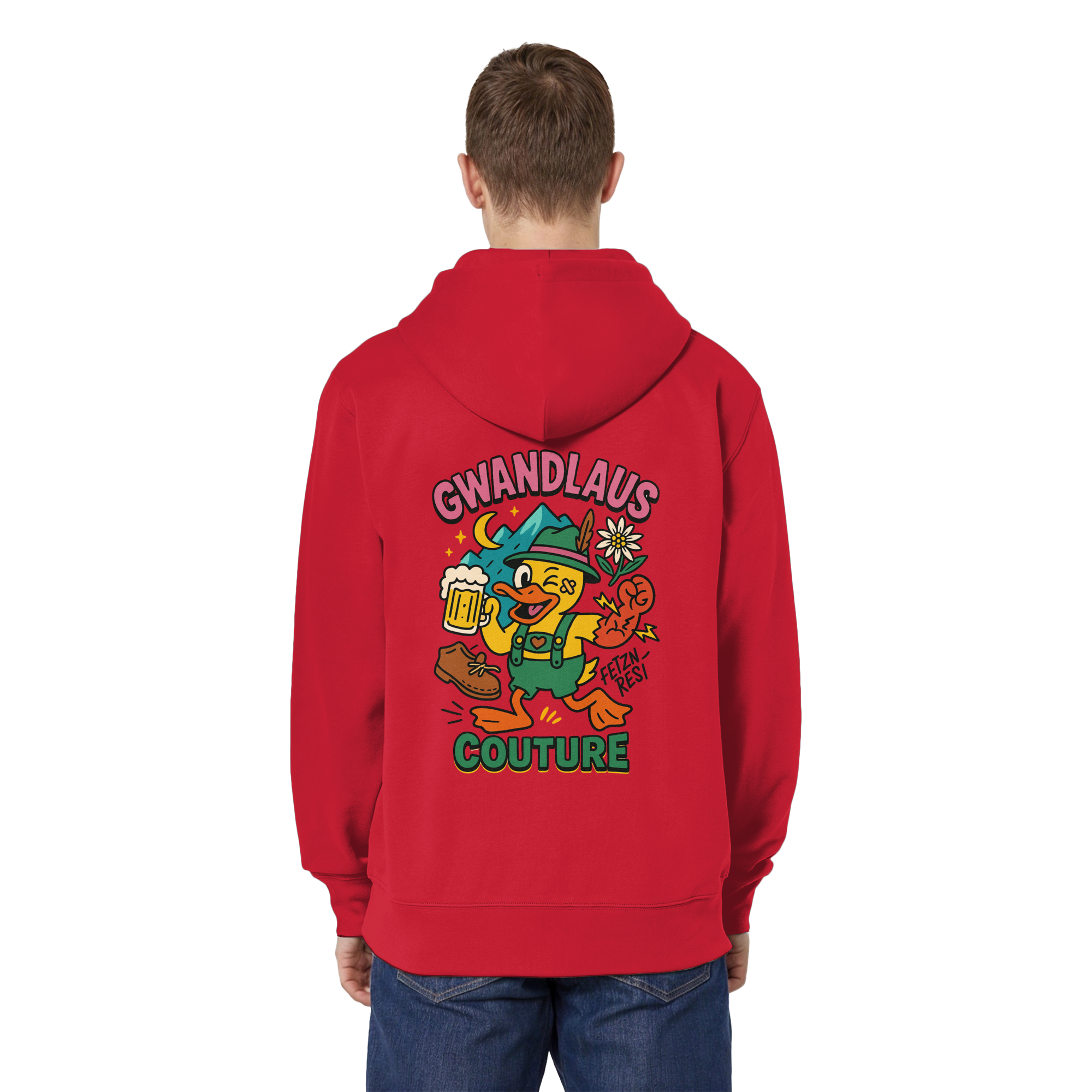 Organic Relaxed Zipper - Crazy Duck