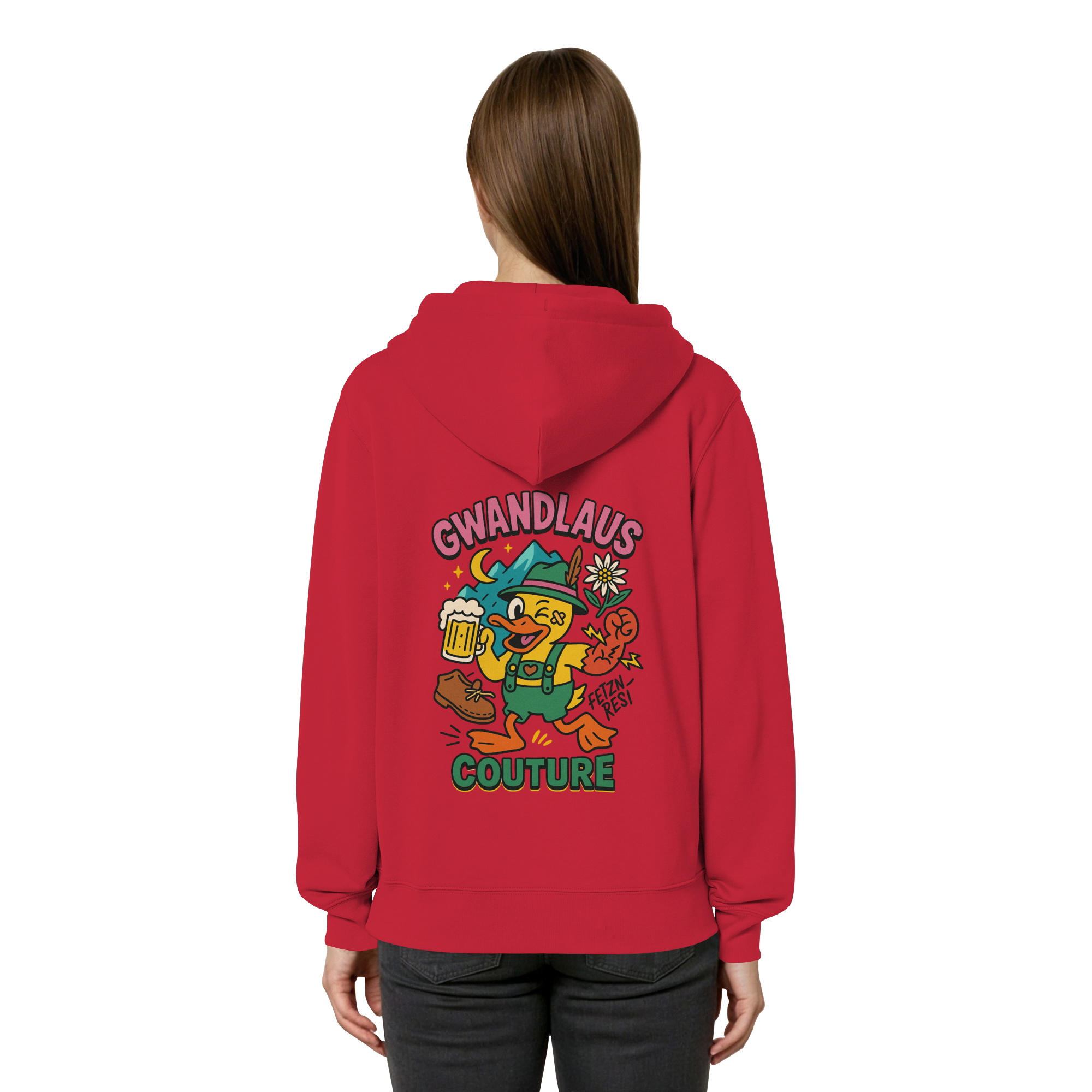 Organic Relaxed Zipper - Crazy Duck