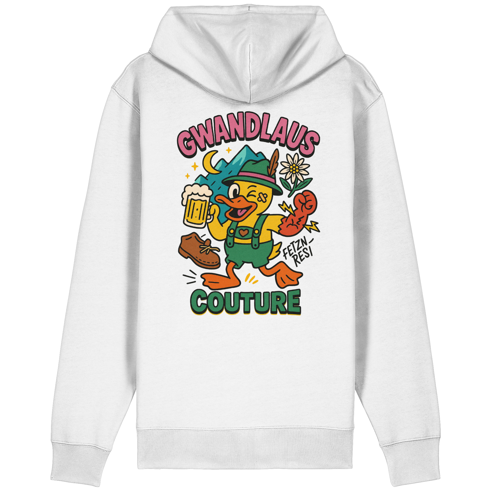 Organic Relaxed Zipper - Crazy Duck