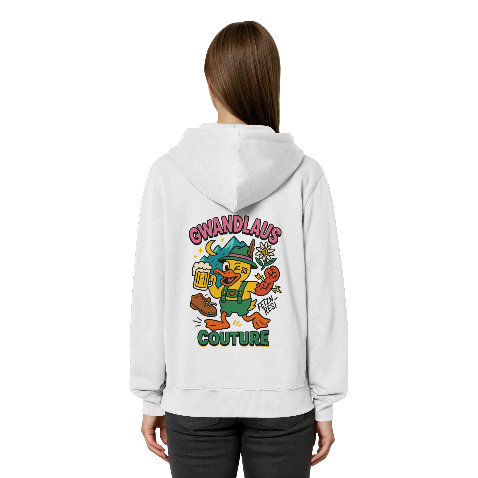 Organic Relaxed Zipper - Crazy Duck