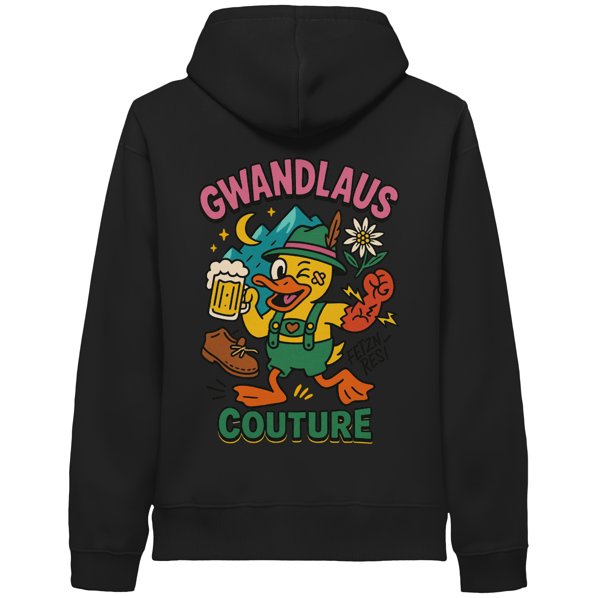 Crazy Duck - Organic Side Pocket Hoodie