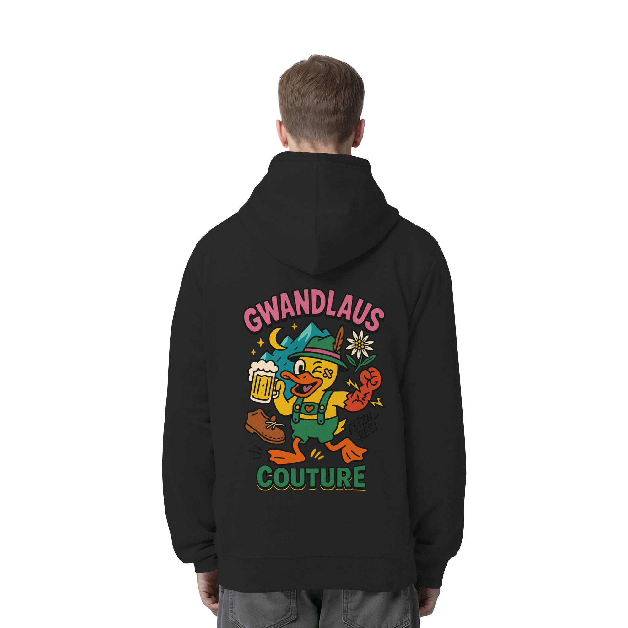 Crazy Duck - Organic Side Pocket Hoodie