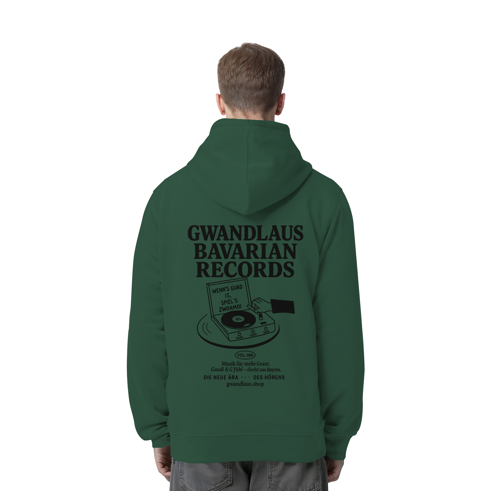 Bavarian Records  - Organic Side Pocket Hoodie