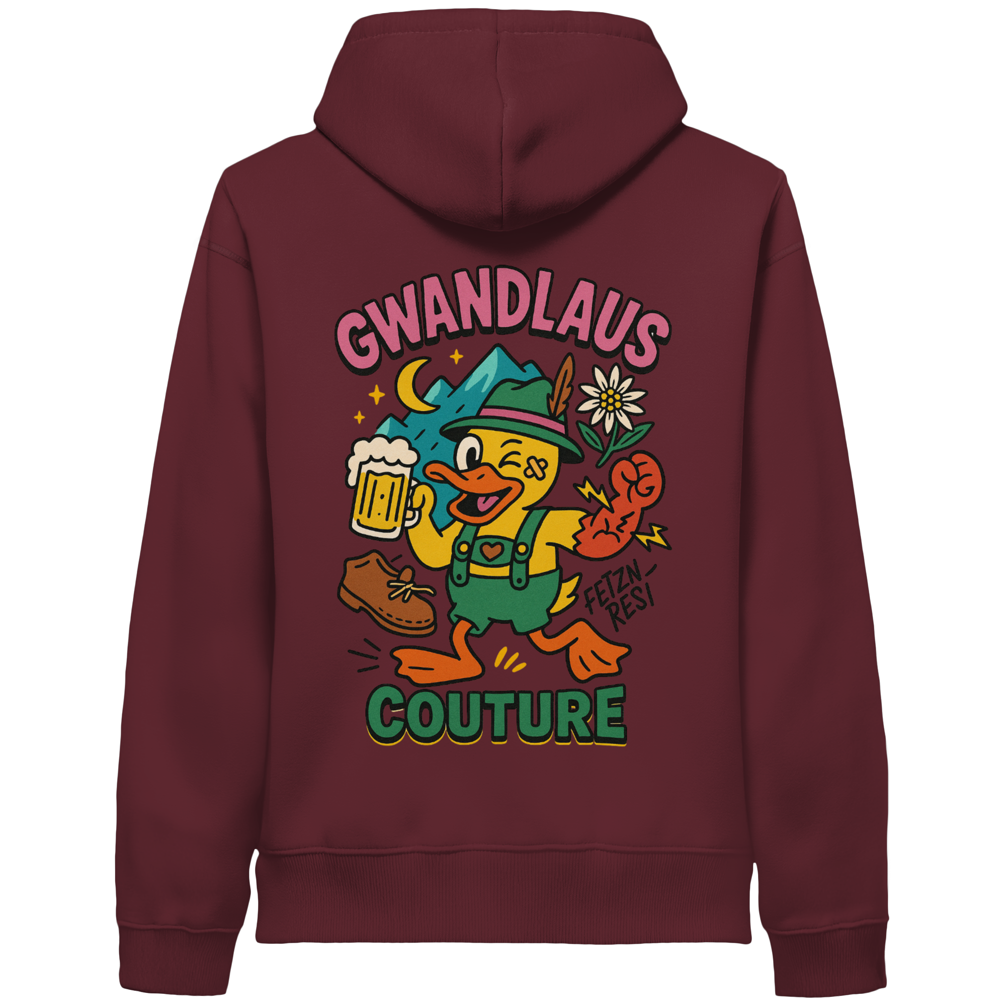 Crazy Duck - Organic Side Pocket Hoodie