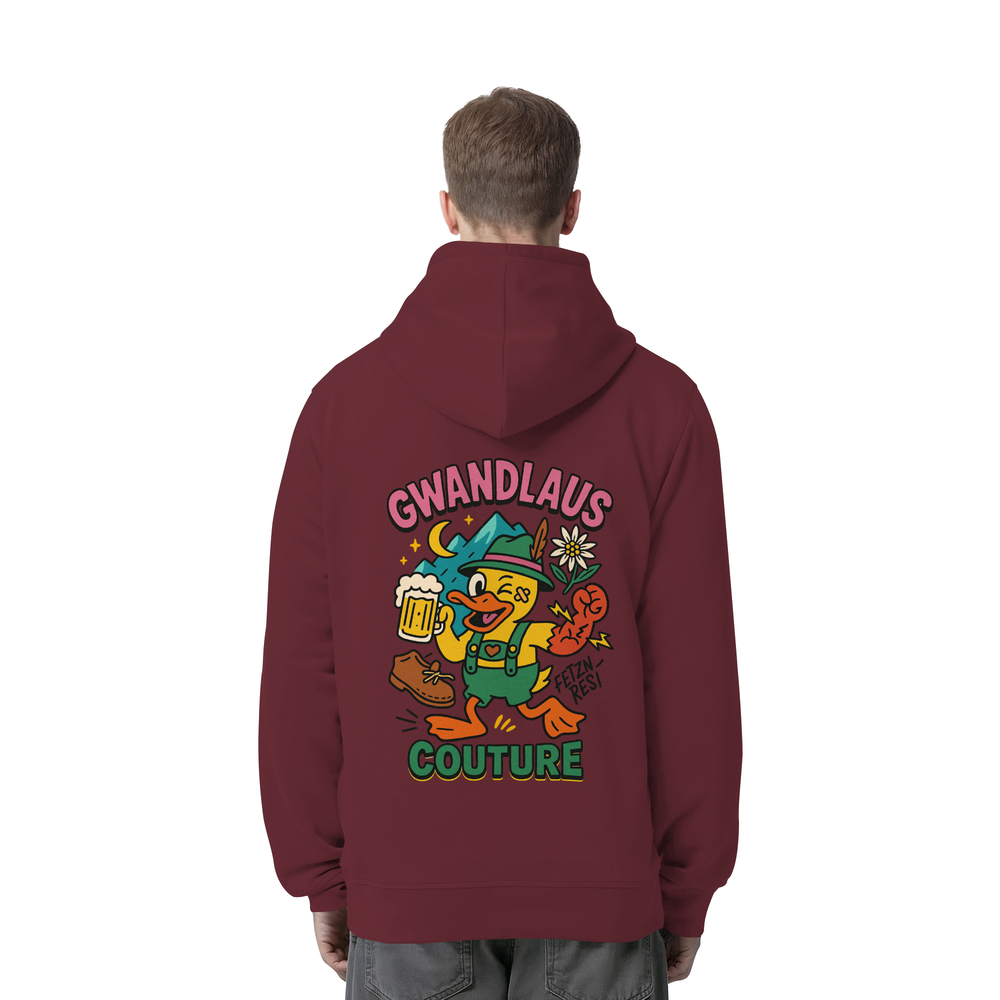 Crazy Duck - Organic Side Pocket Hoodie