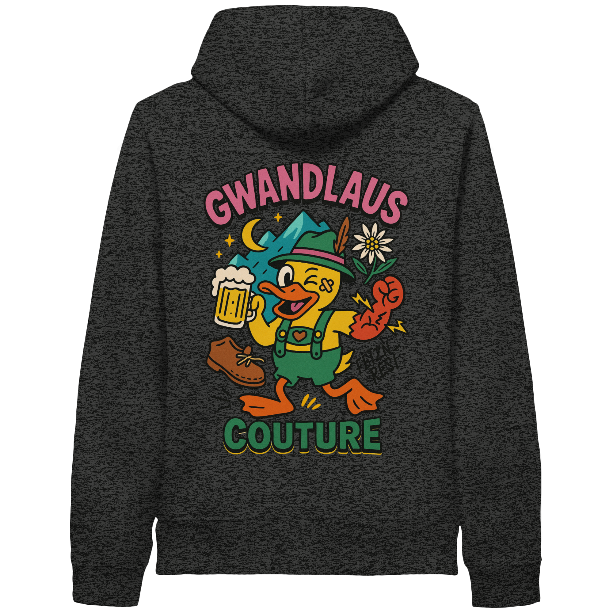 Crazy Duck - Organic Side Pocket Hoodie