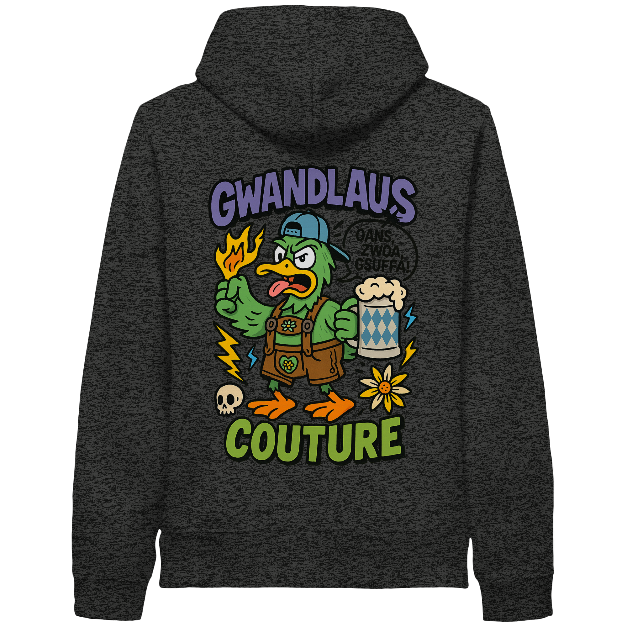 Ente süßsauer - Organic Side Pocket Hoodie