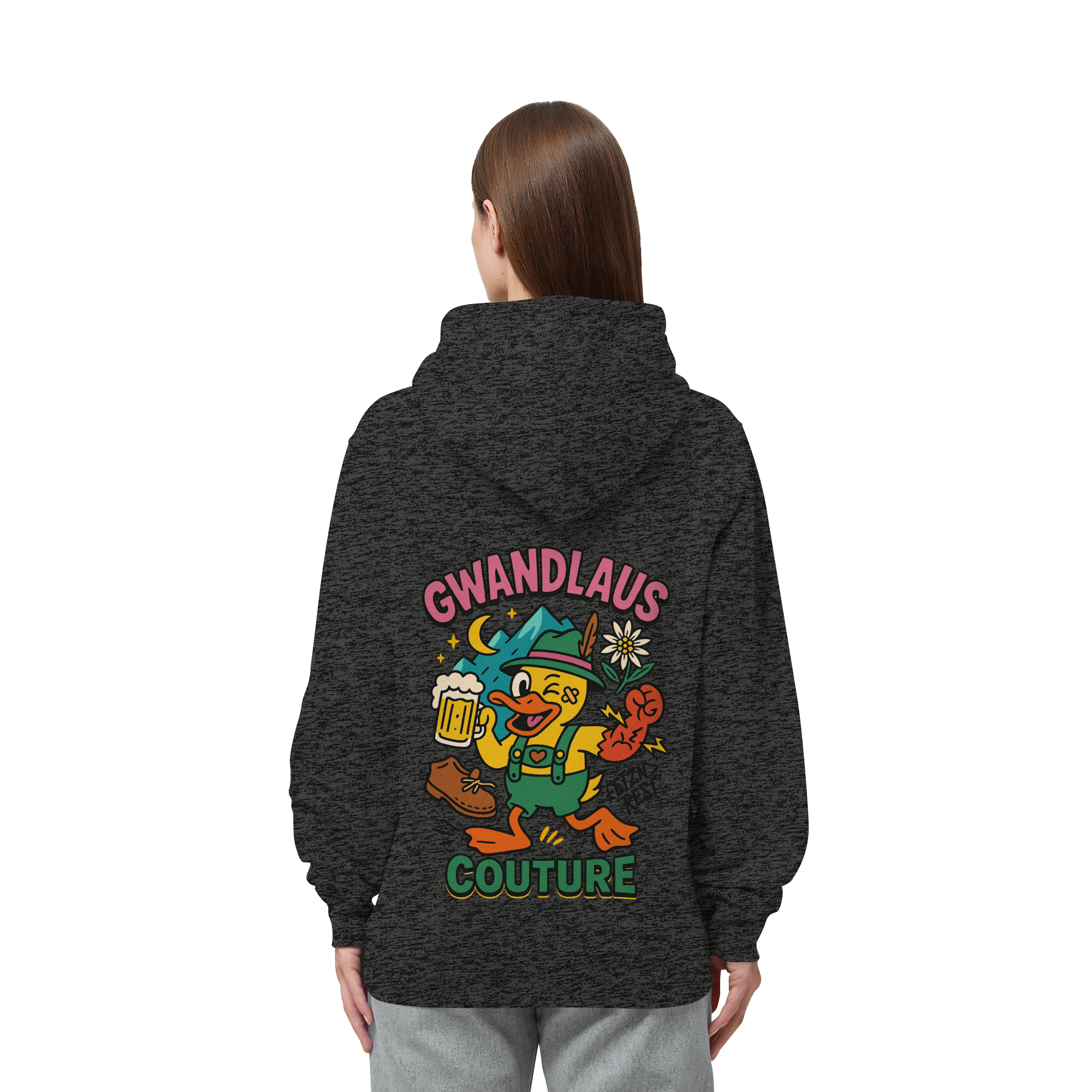 Crazy Duck - Organic Side Pocket Hoodie