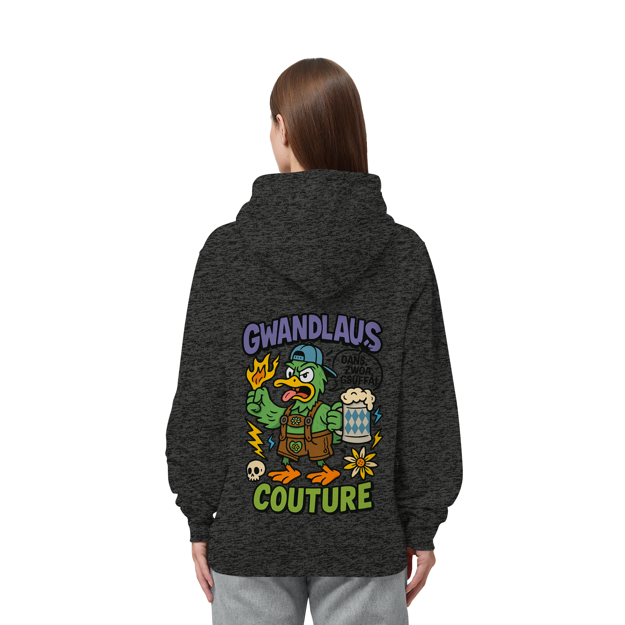 Ente süßsauer - Organic Side Pocket Hoodie