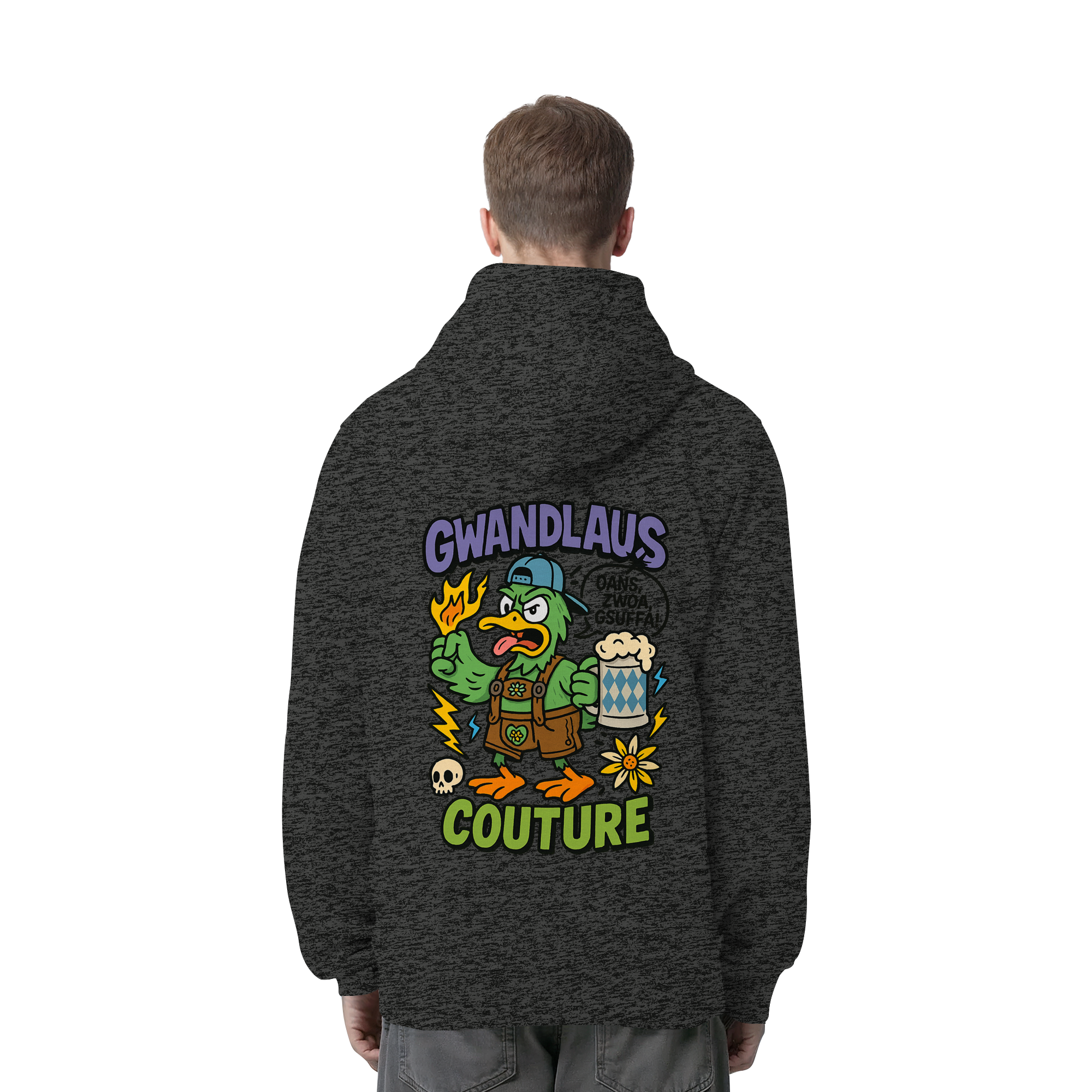 Ente süßsauer - Organic Side Pocket Hoodie