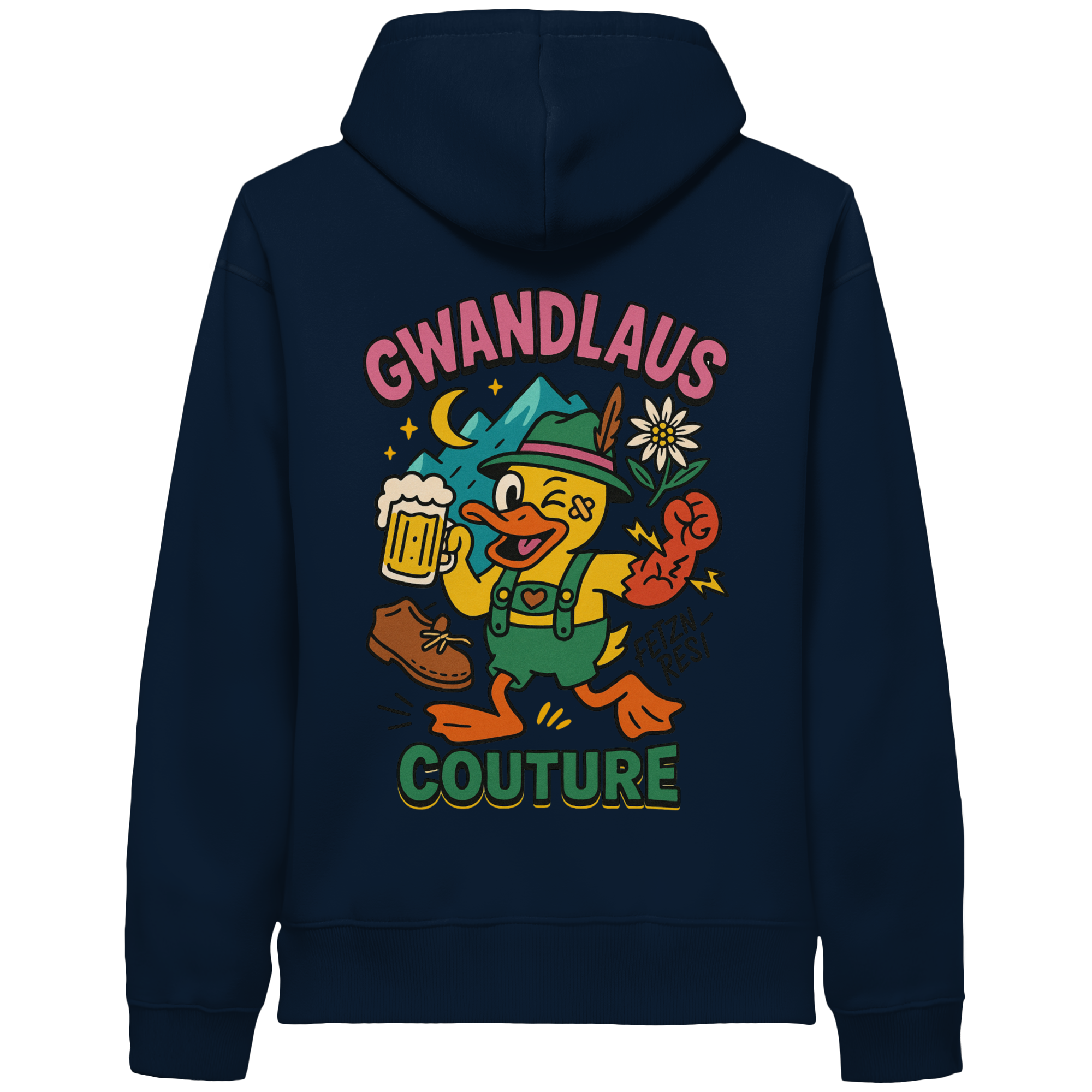 Crazy Duck - Organic Side Pocket Hoodie