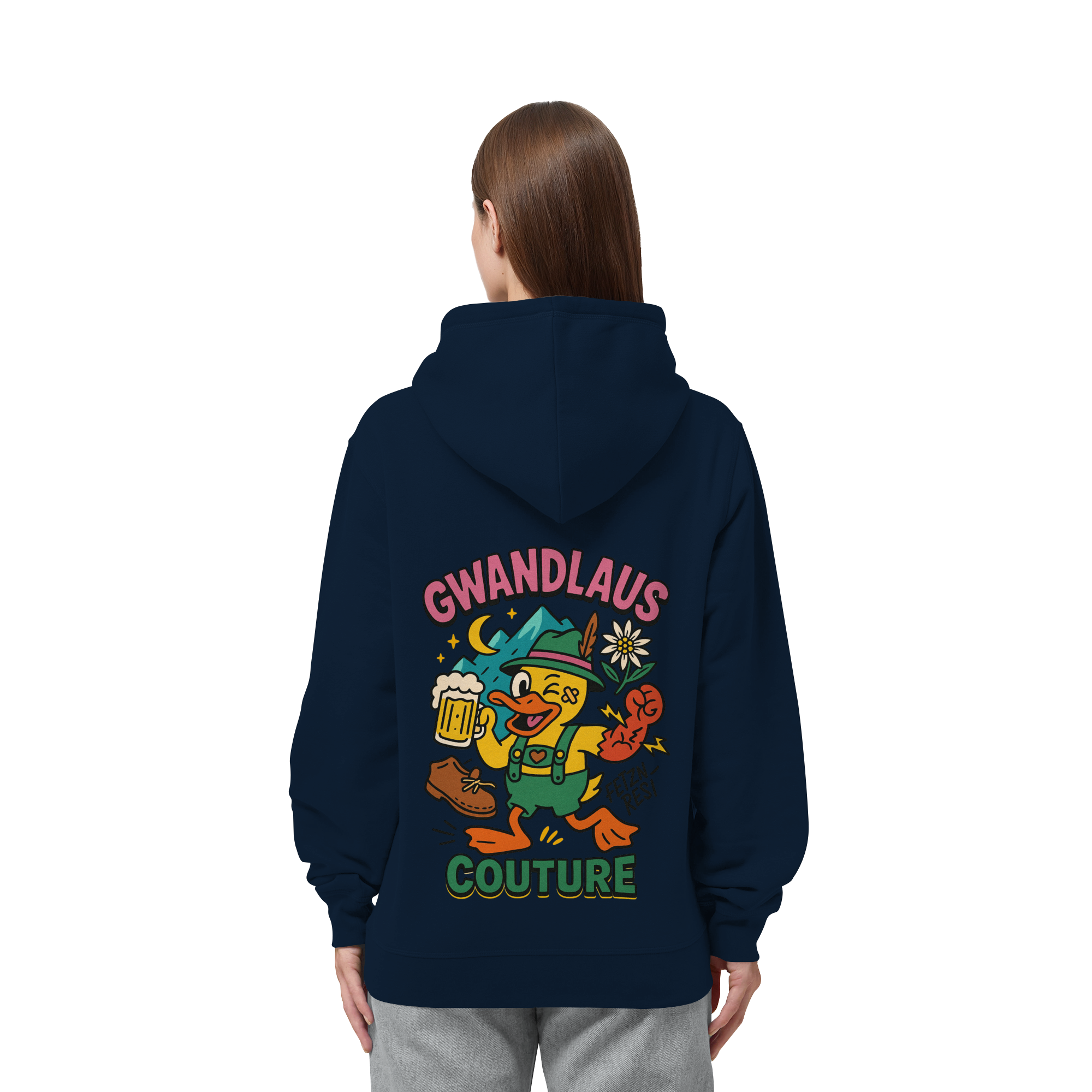 Crazy Duck - Organic Side Pocket Hoodie