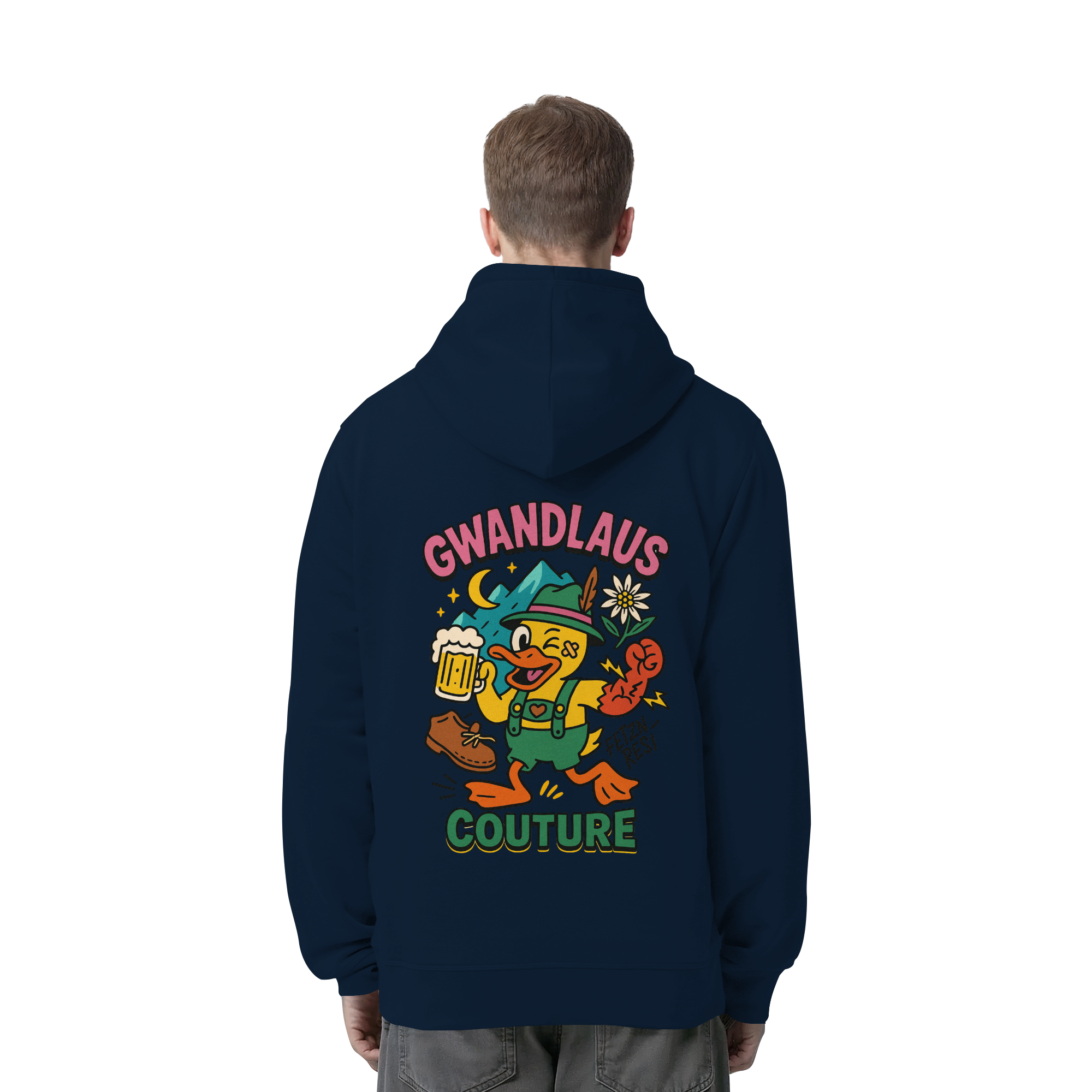 Crazy Duck - Organic Side Pocket Hoodie