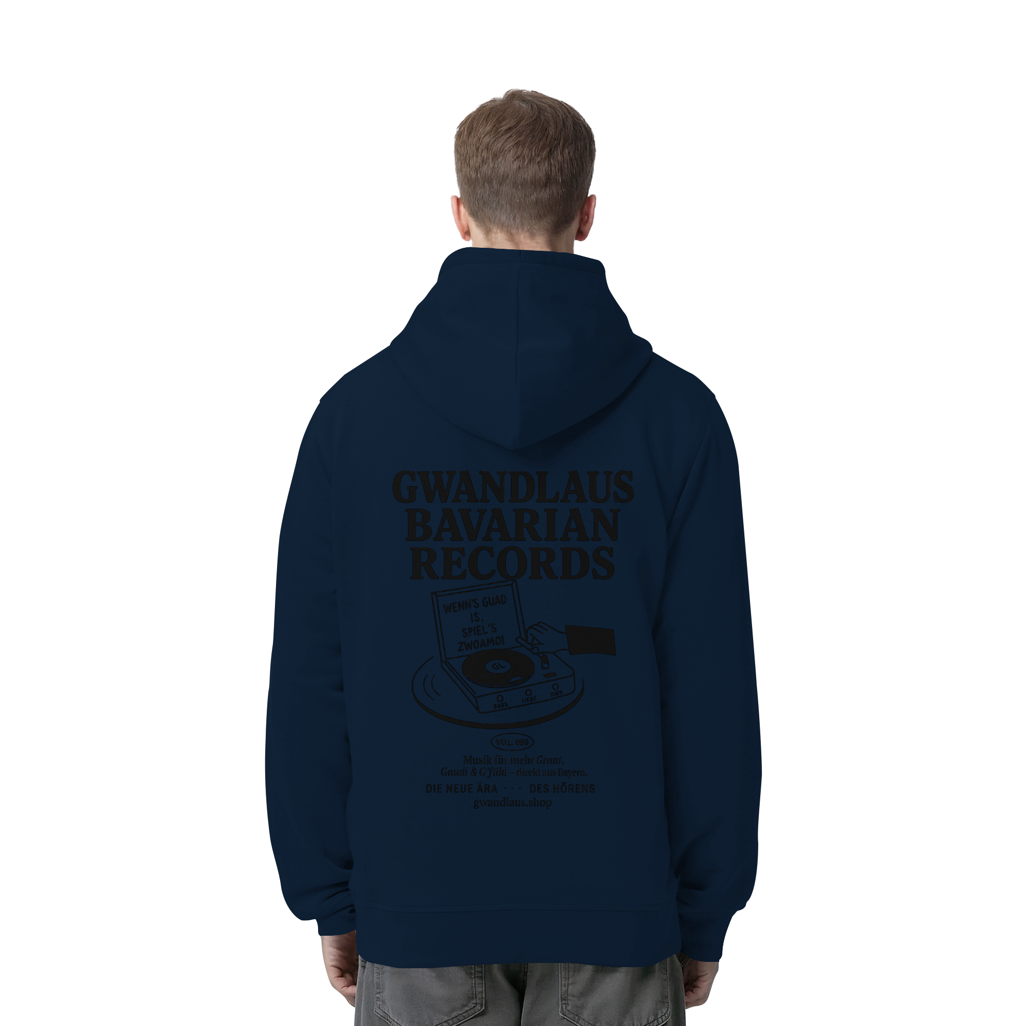 Bavarian Records  - Organic Side Pocket Hoodie
