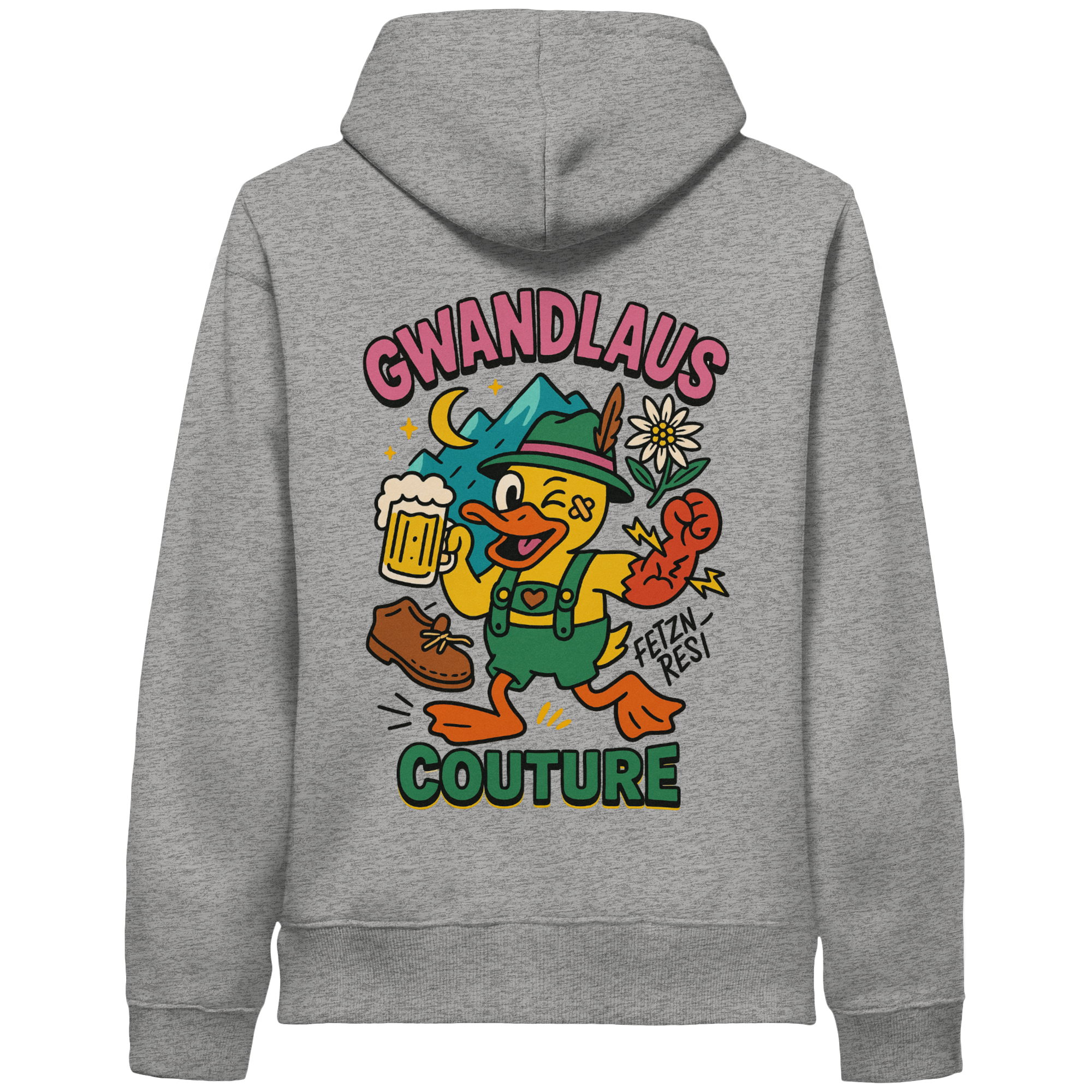 Crazy Duck - Organic Side Pocket Hoodie
