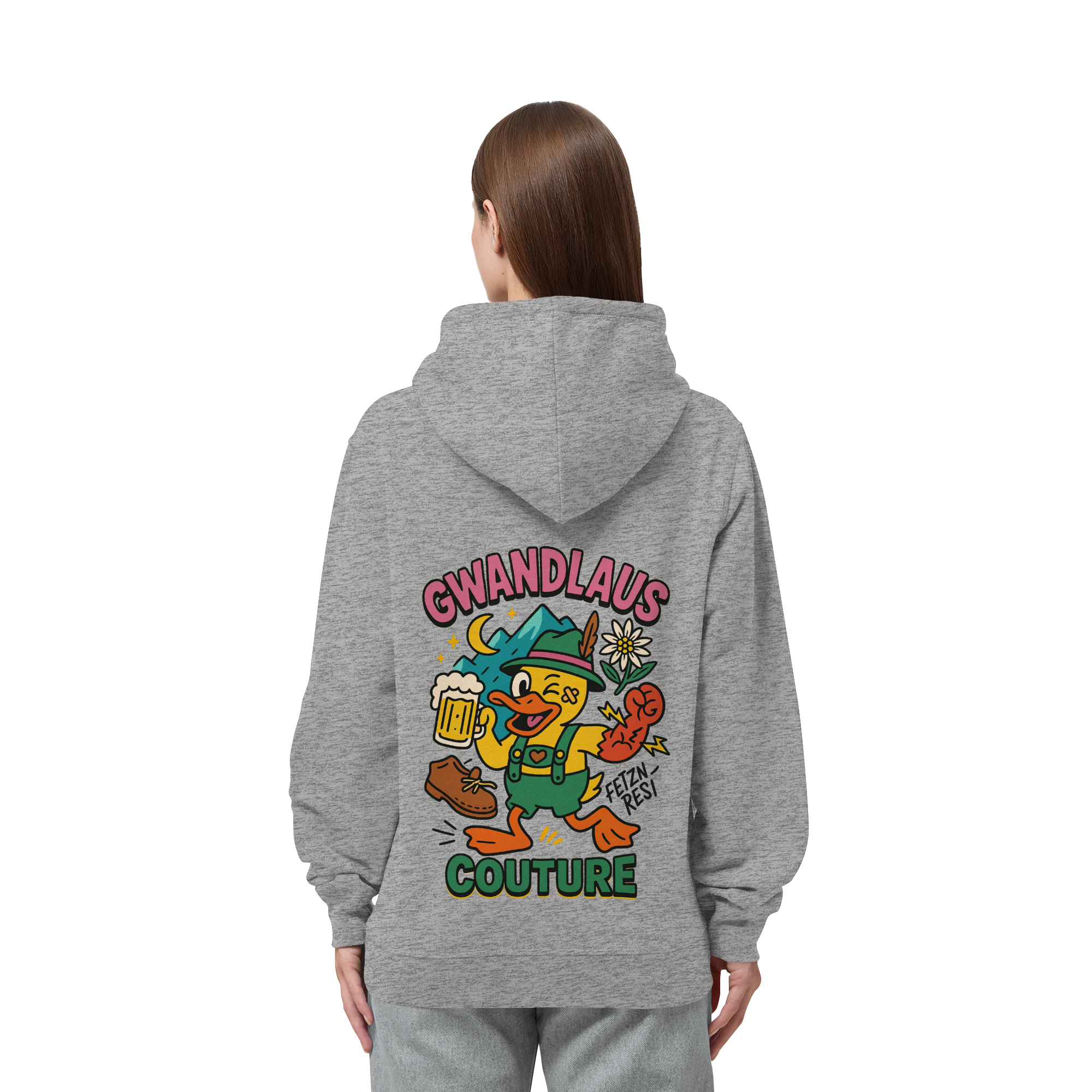 Crazy Duck - Organic Side Pocket Hoodie