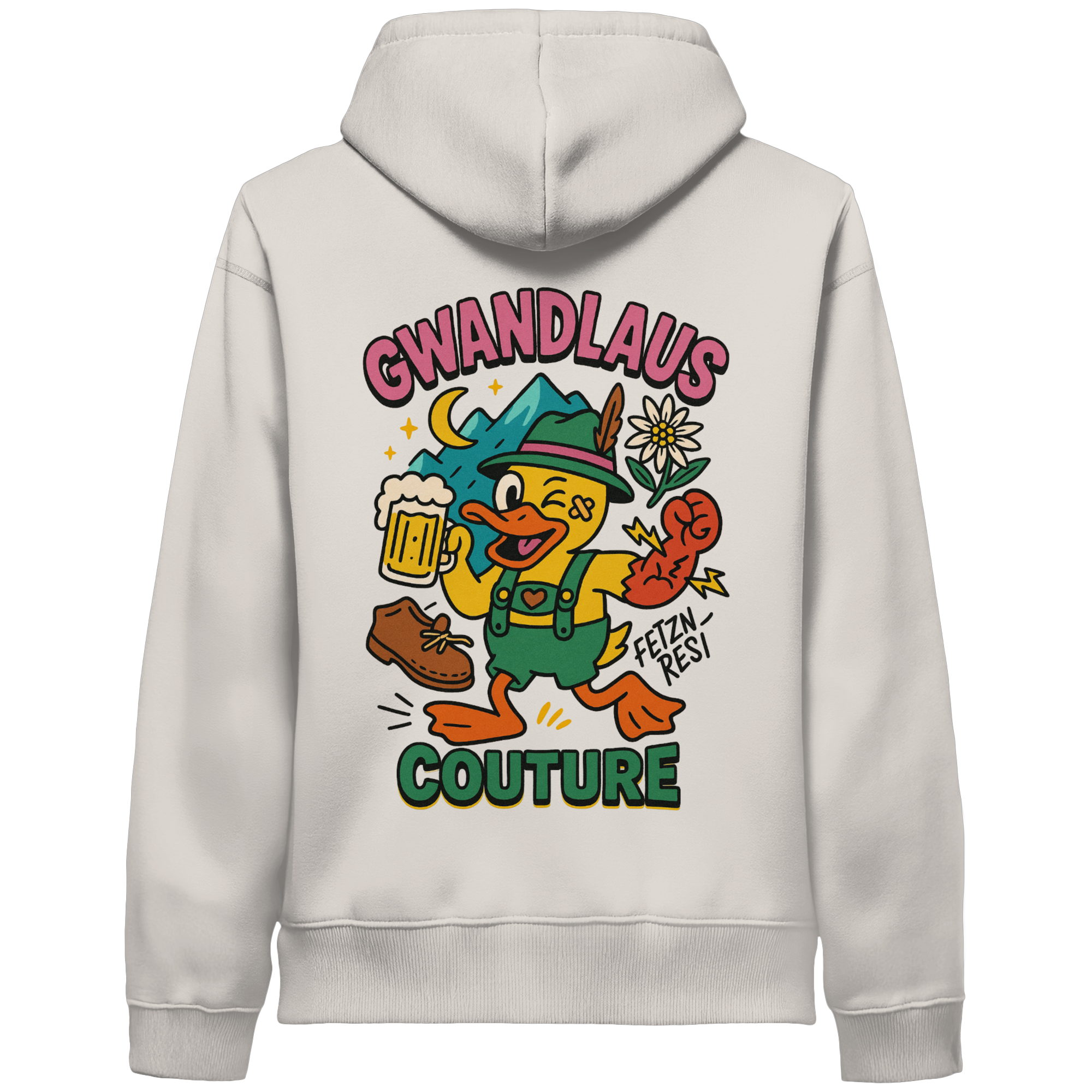 Crazy Duck - Organic Side Pocket Hoodie