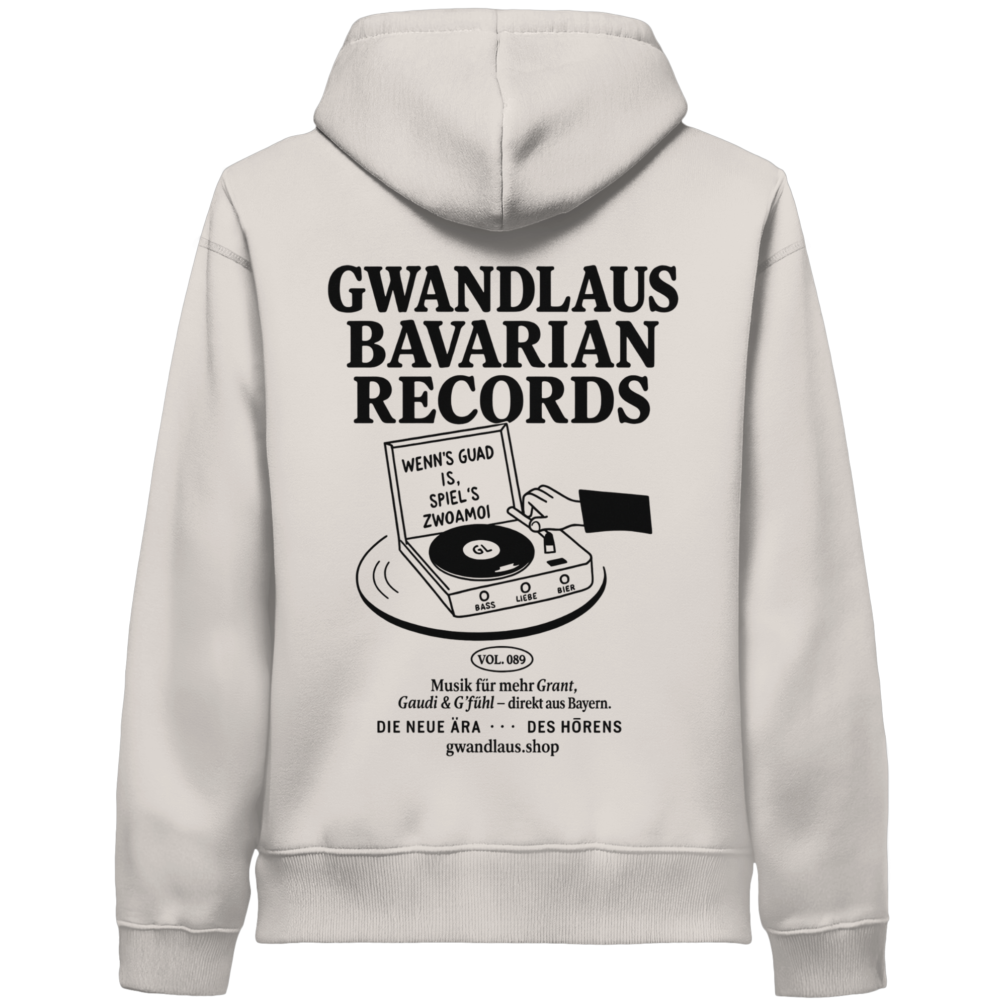 Bavarian Records  - Organic Side Pocket Hoodie