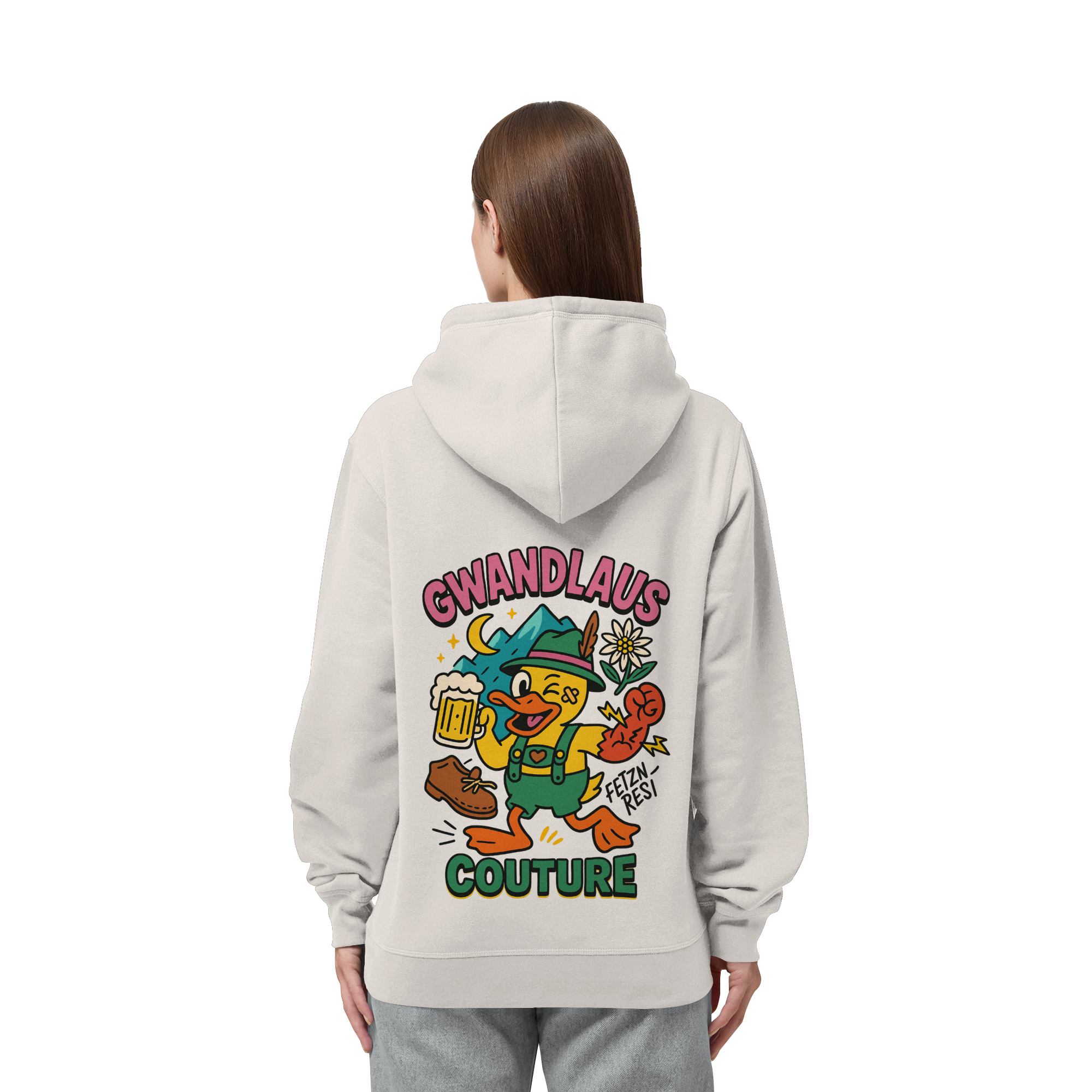 Crazy Duck - Organic Side Pocket Hoodie
