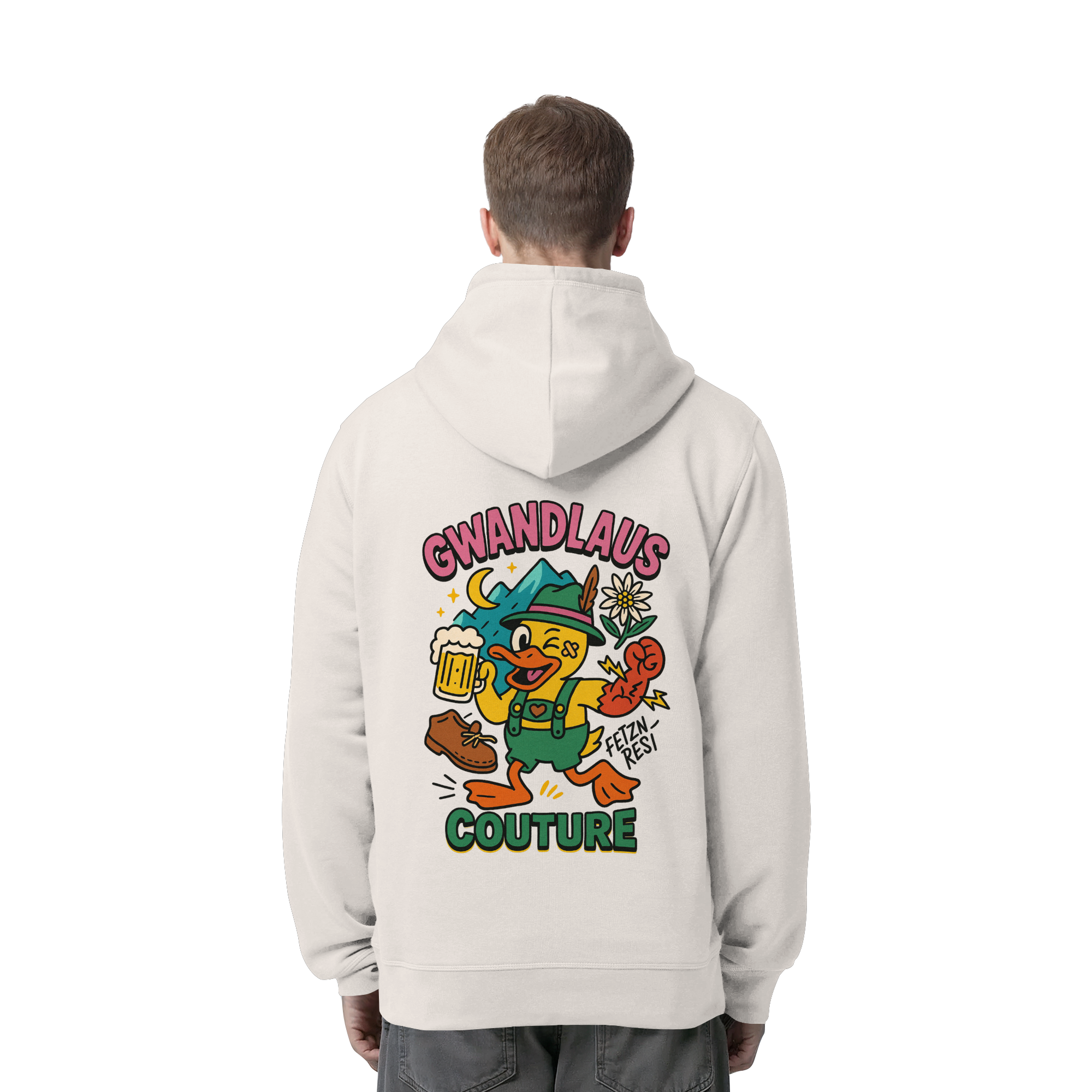 Crazy Duck - Organic Side Pocket Hoodie