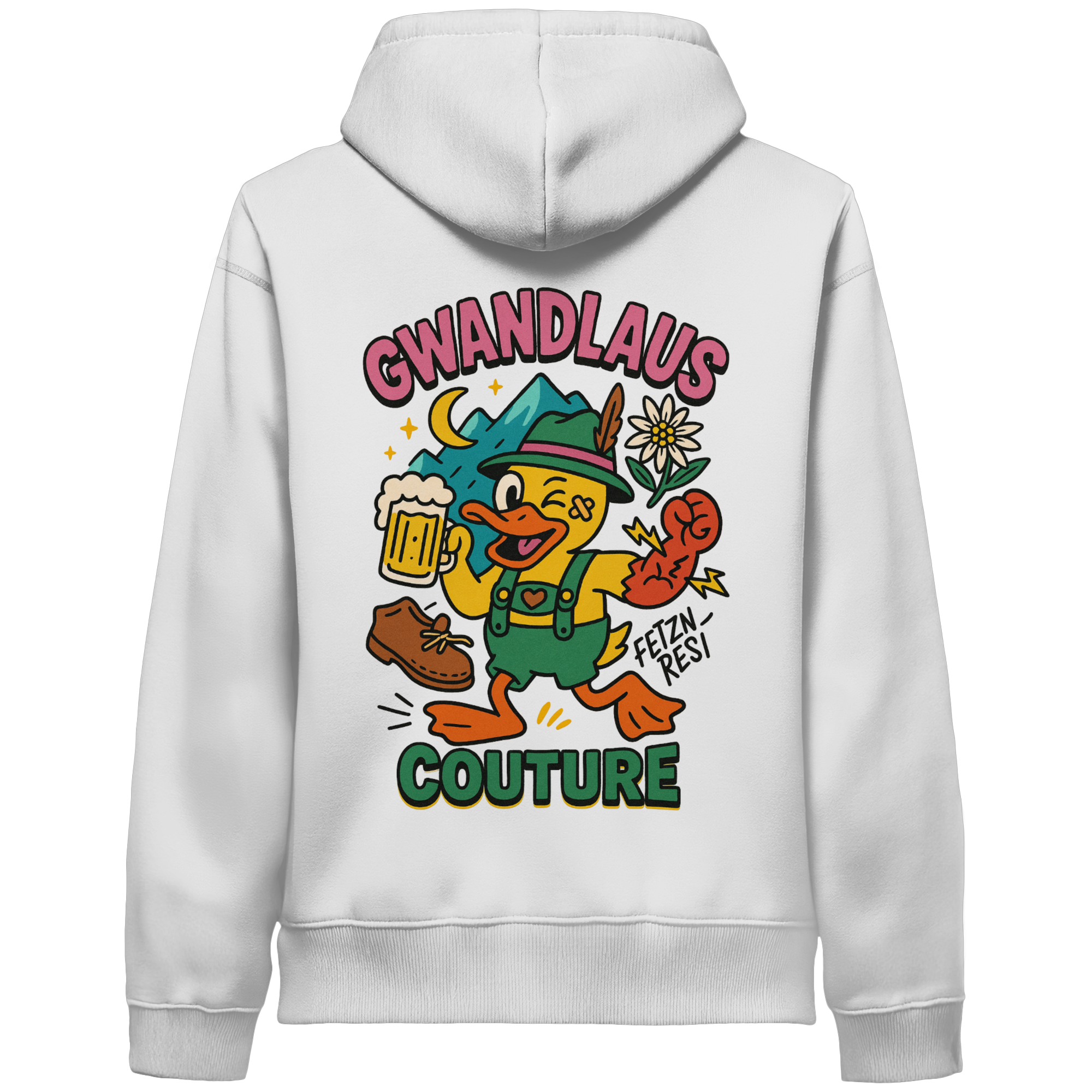 Crazy Duck - Organic Side Pocket Hoodie