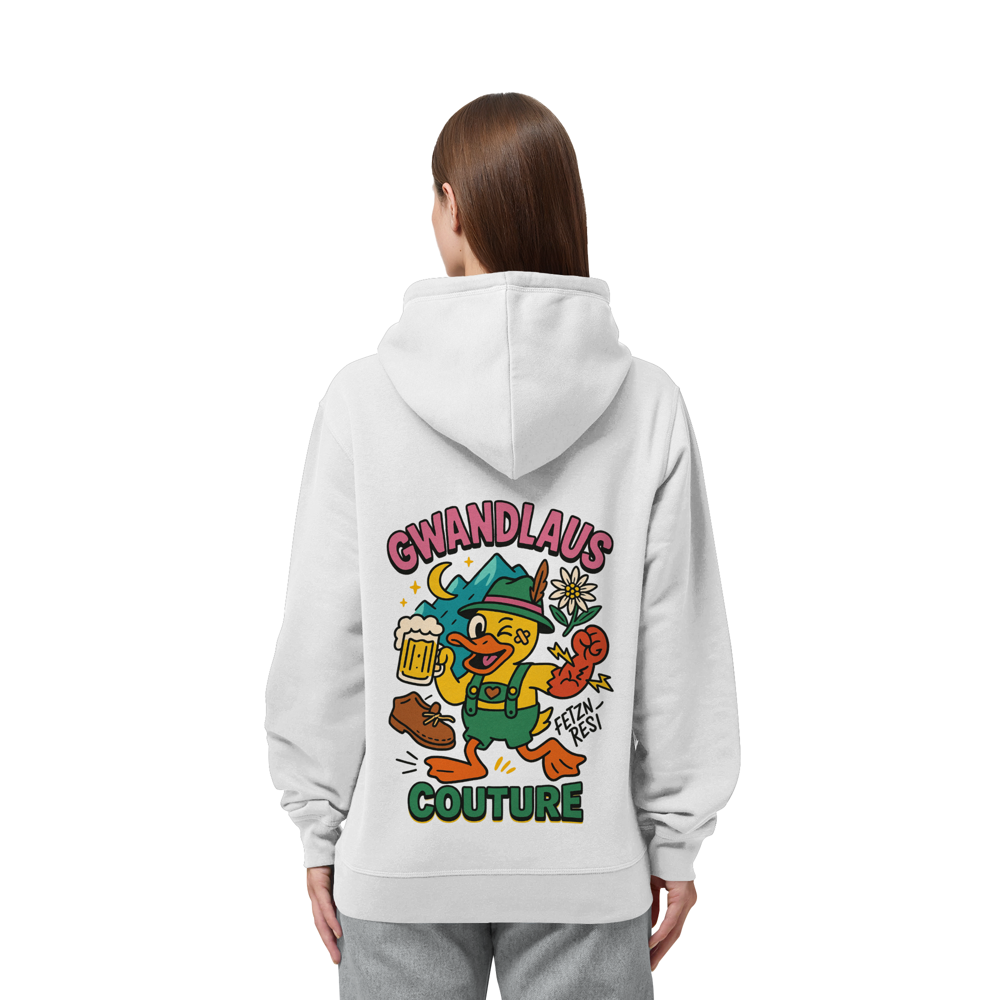 Crazy Duck - Organic Side Pocket Hoodie