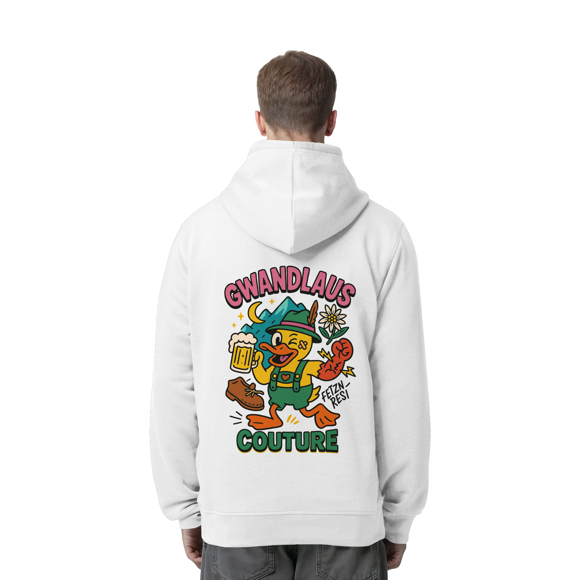 Crazy Duck - Organic Side Pocket Hoodie