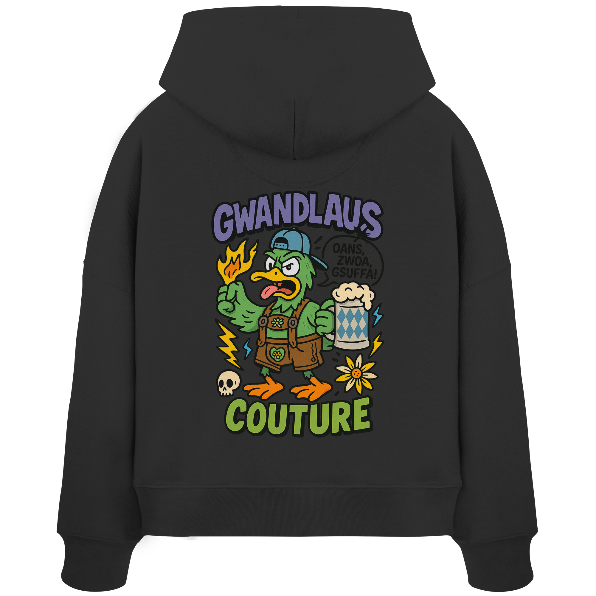 Ente süßsauer - Womens Organic Boxcut Hoodie