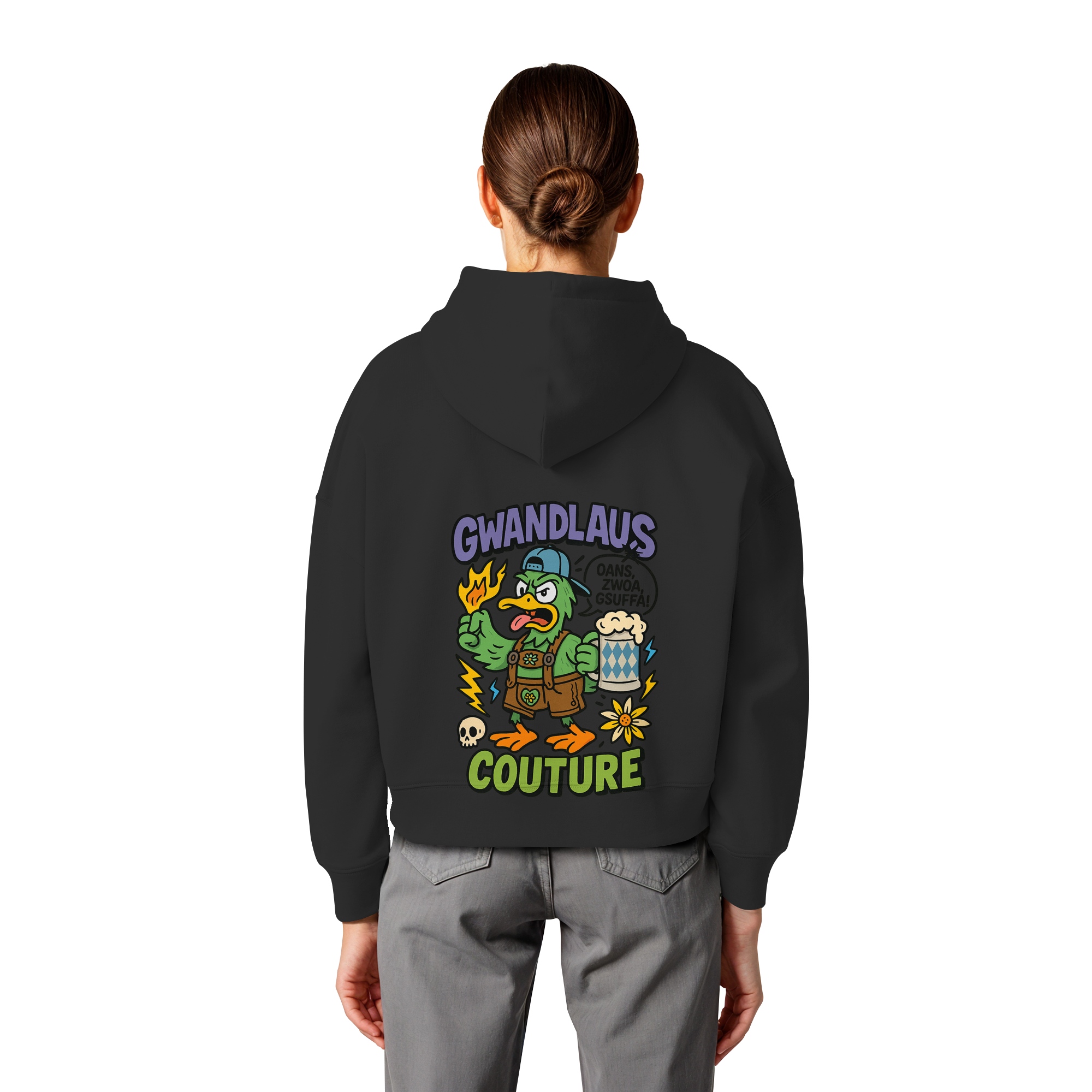 Ente süßsauer - Womens Organic Boxcut Hoodie