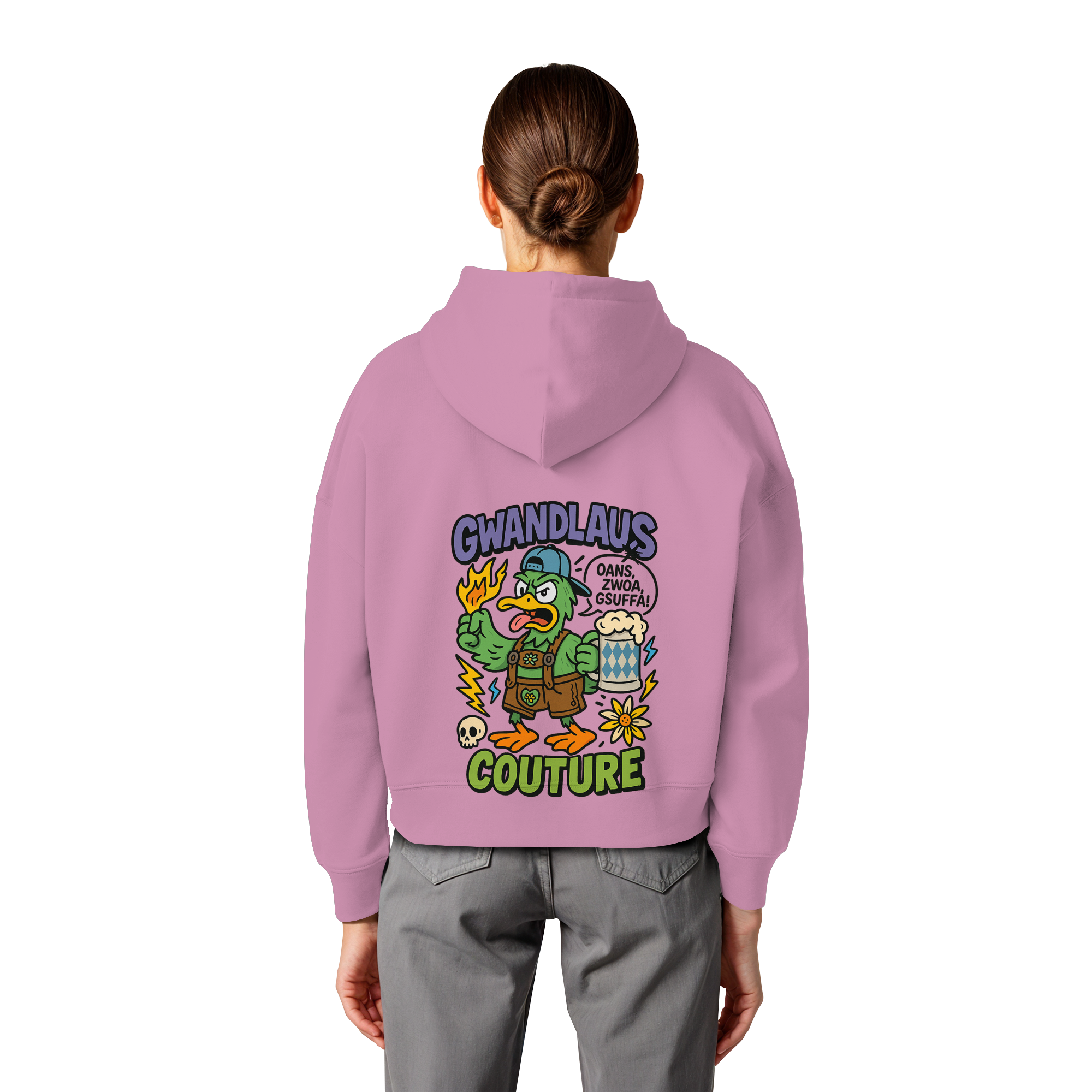 Ente süßsauer - Womens Organic Boxcut Hoodie
