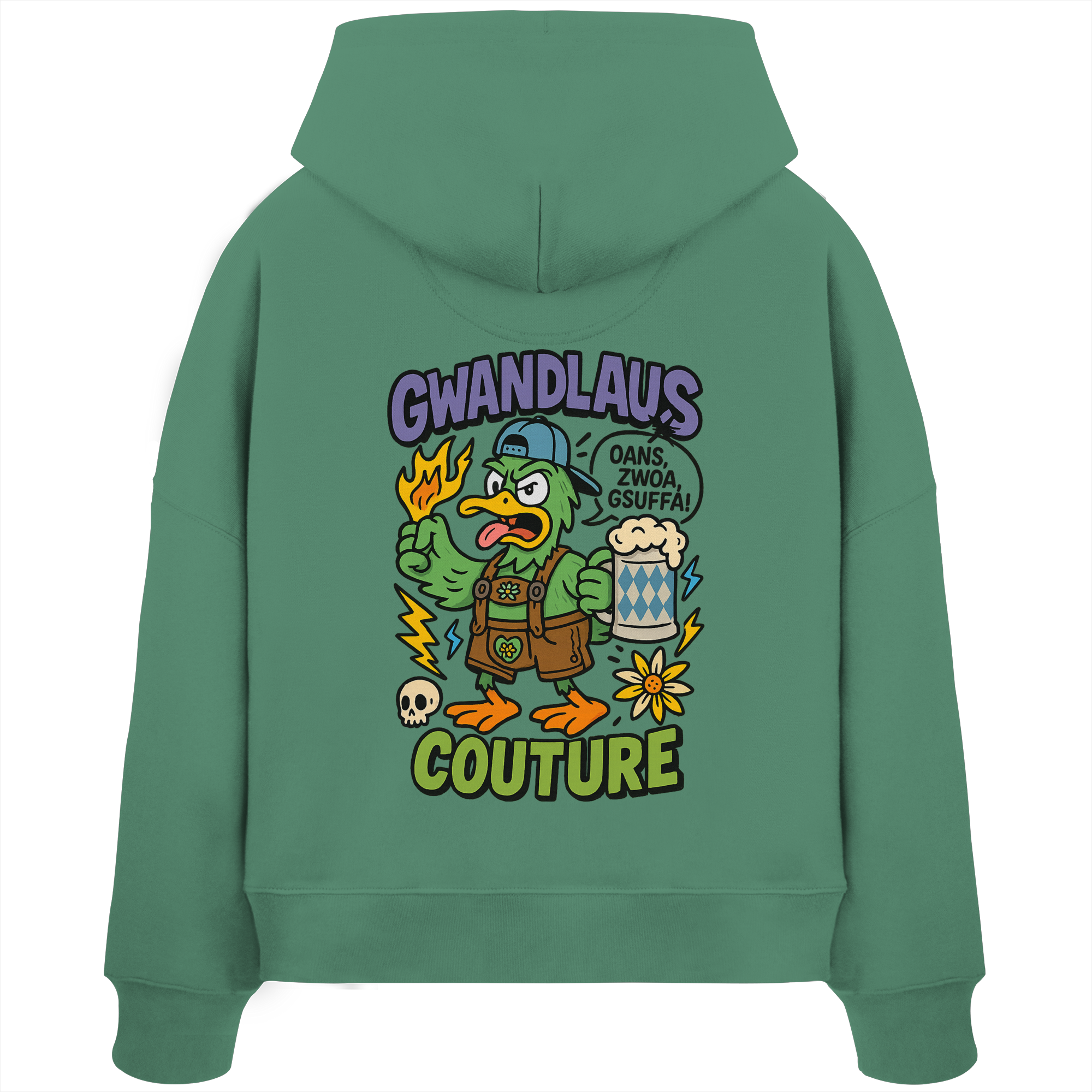 Ente süßsauer - Womens Organic Boxcut Hoodie